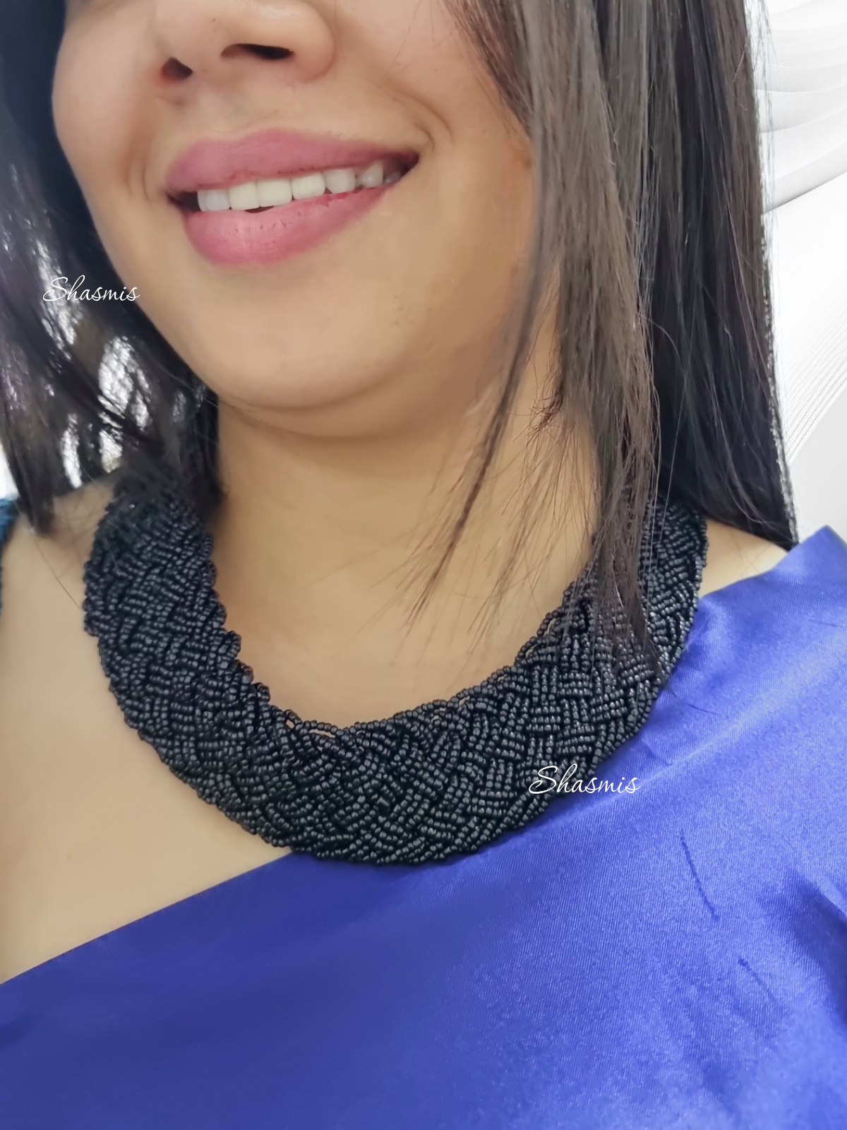 Black Beads Necklace