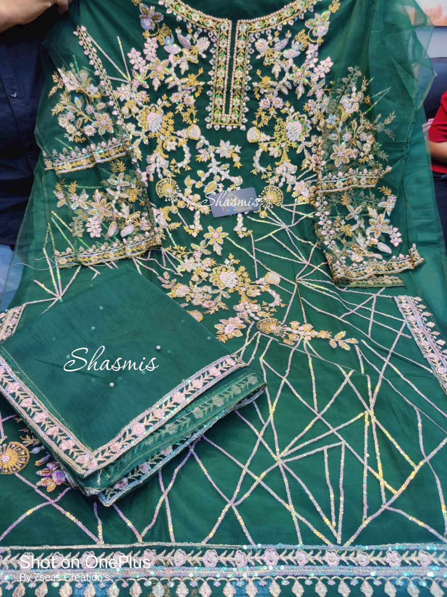 Amazing Dress Material With Hand Work