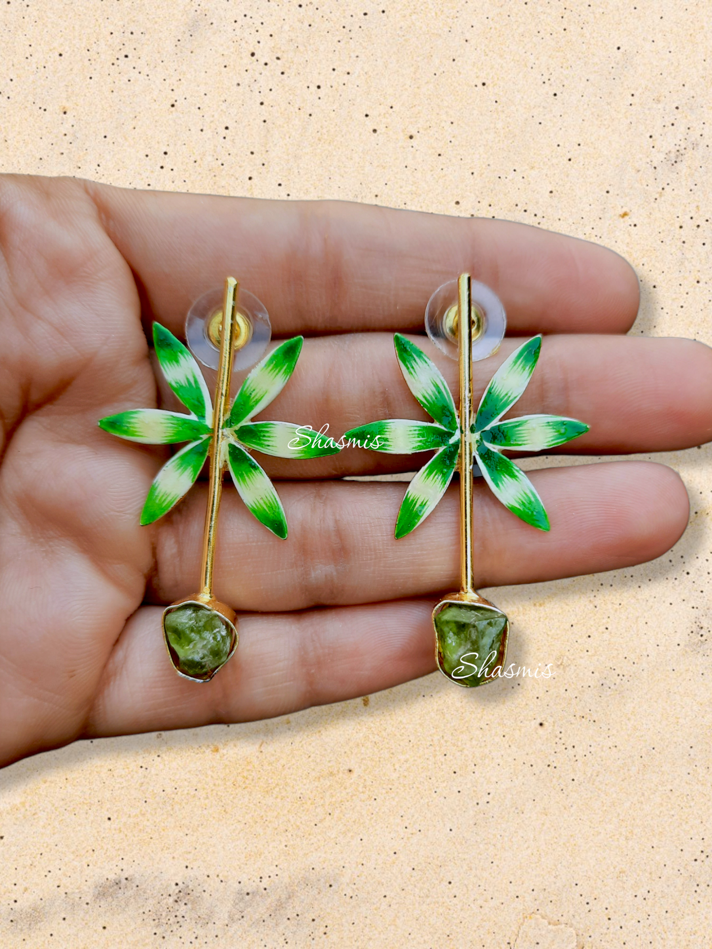 Flower Druzy Earrings
