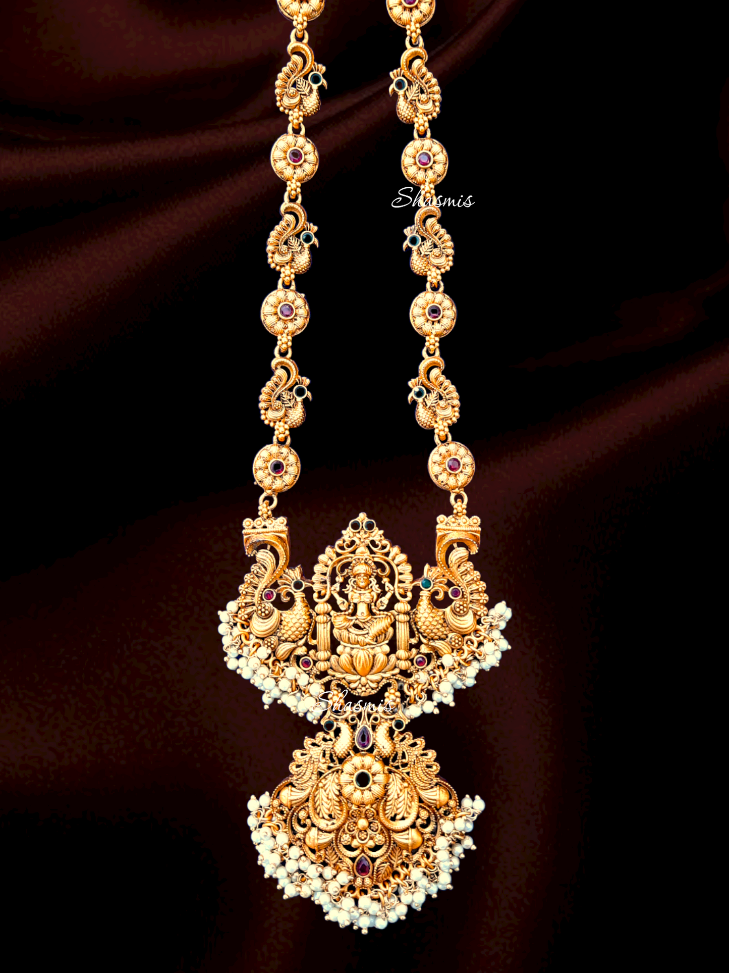 Ma Goddess Long Temple Necklace With Earrings