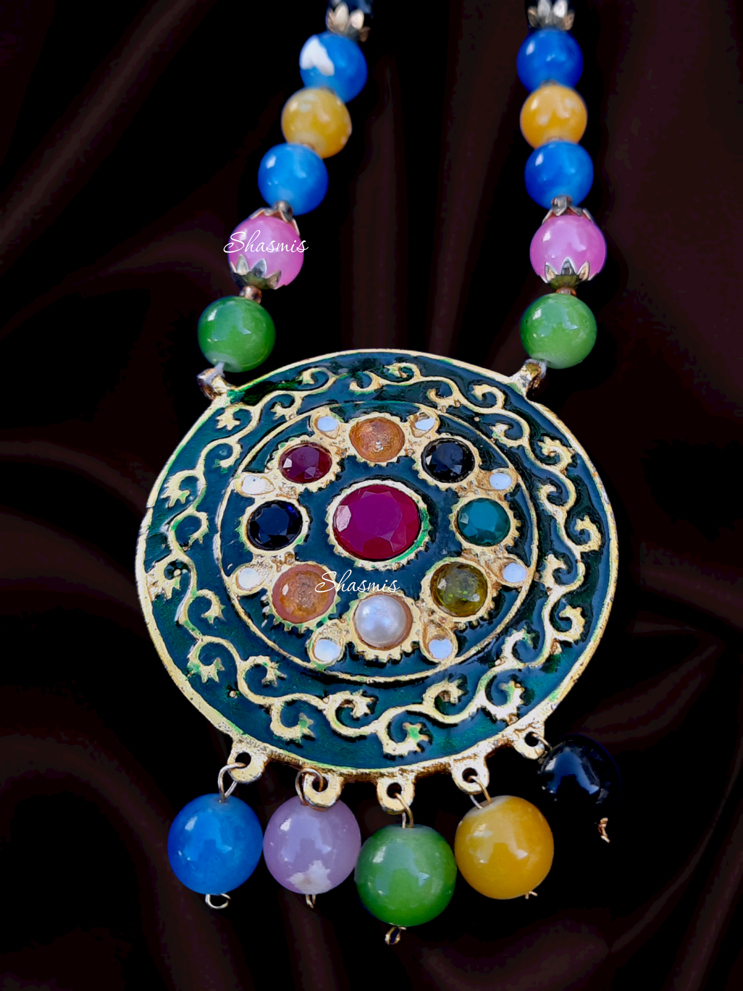 Navratan Stone Long Necklace