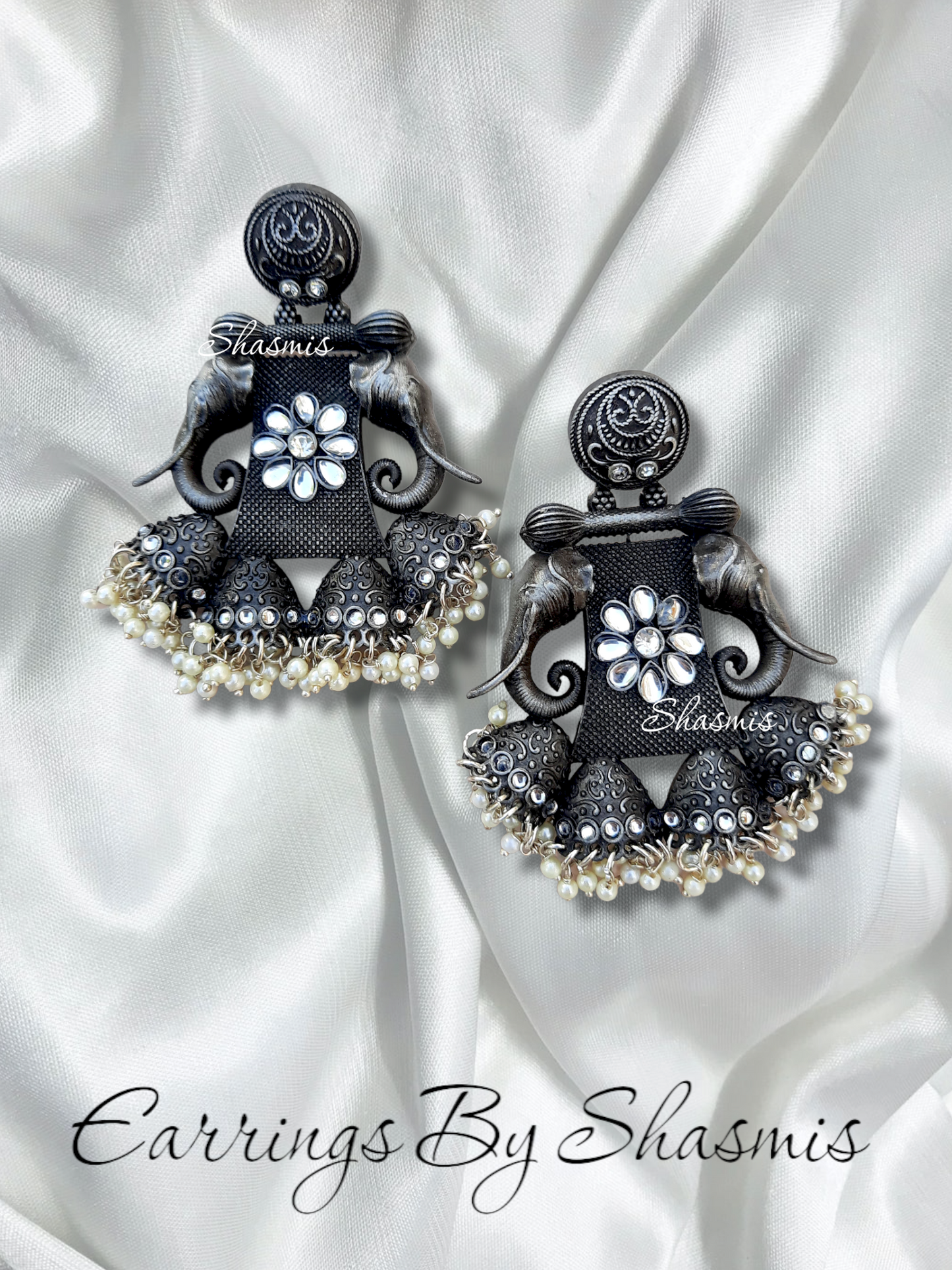 Gaj Earrings Jumkas Oxidise