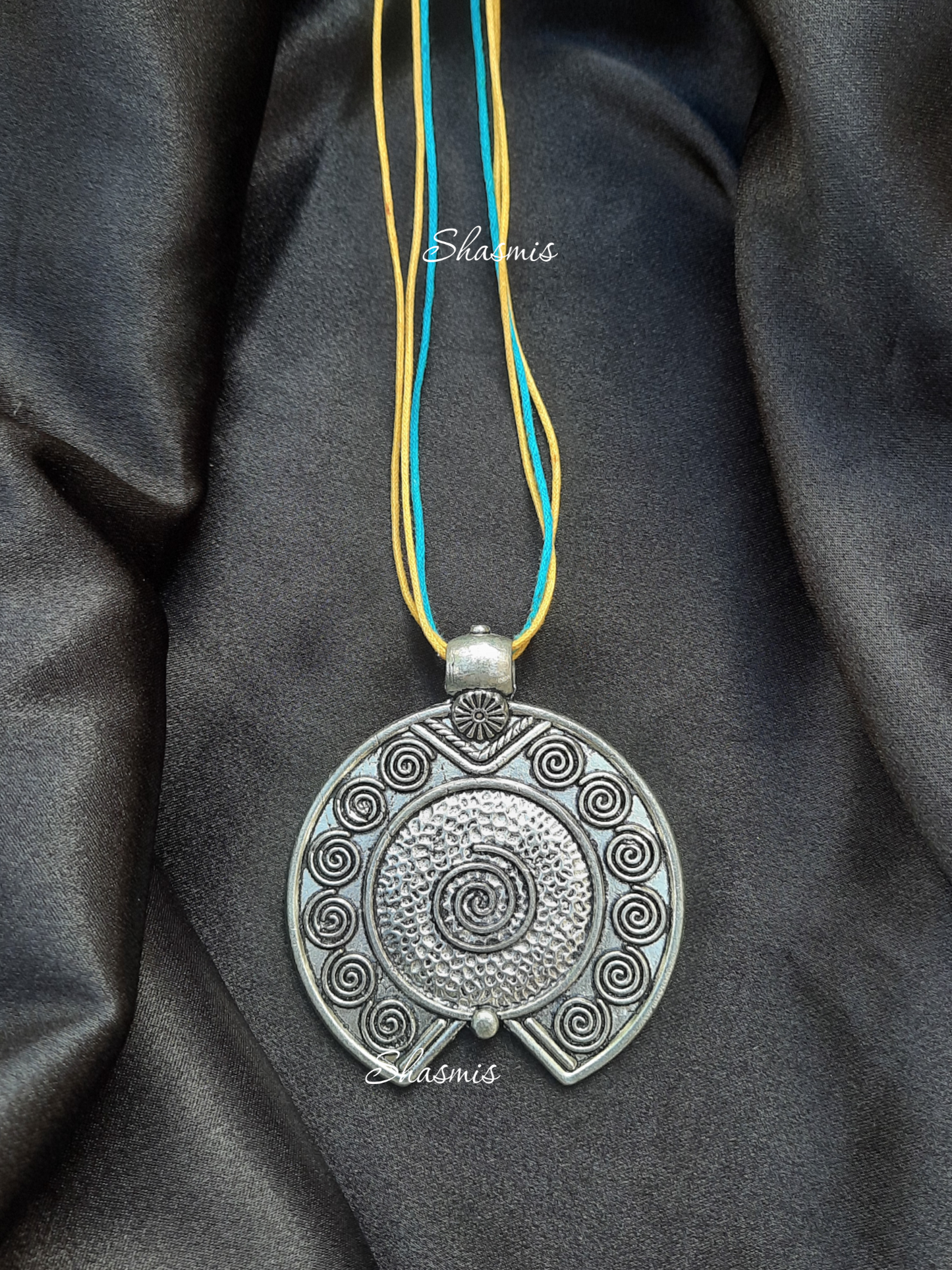 Long Silver Coin Necklace