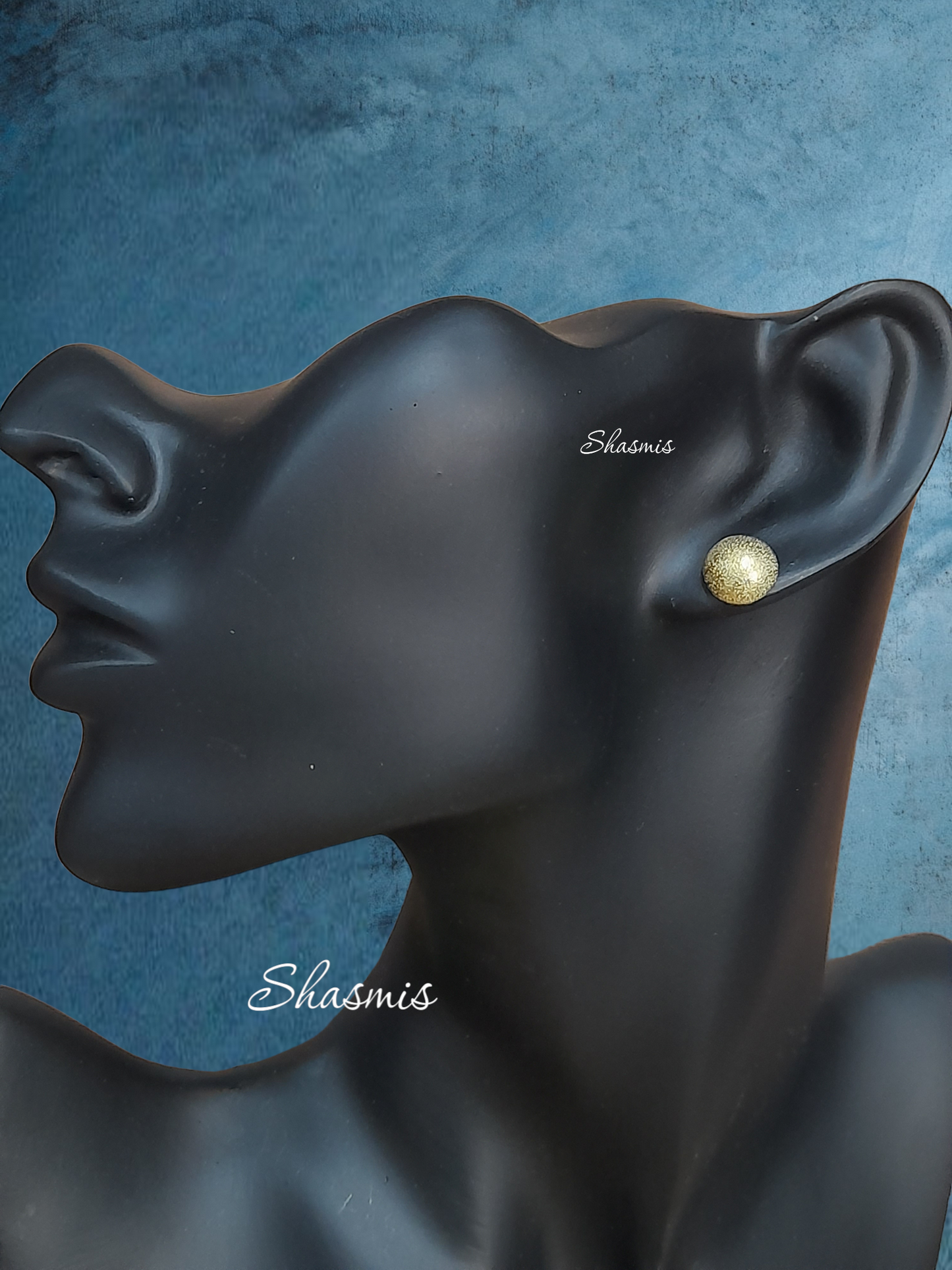 Golden Stud Earrings