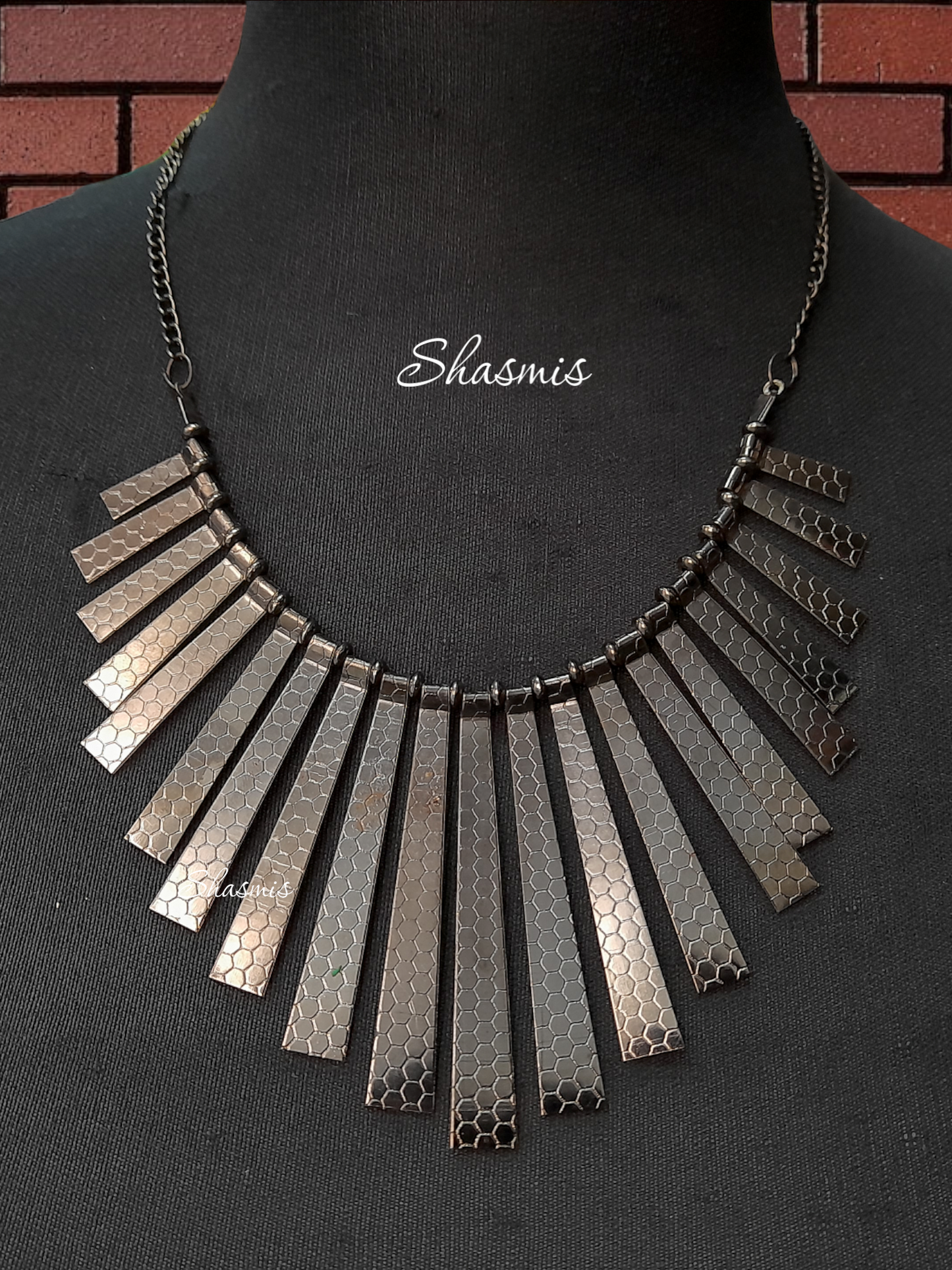 Long Metal Tassel Necklace