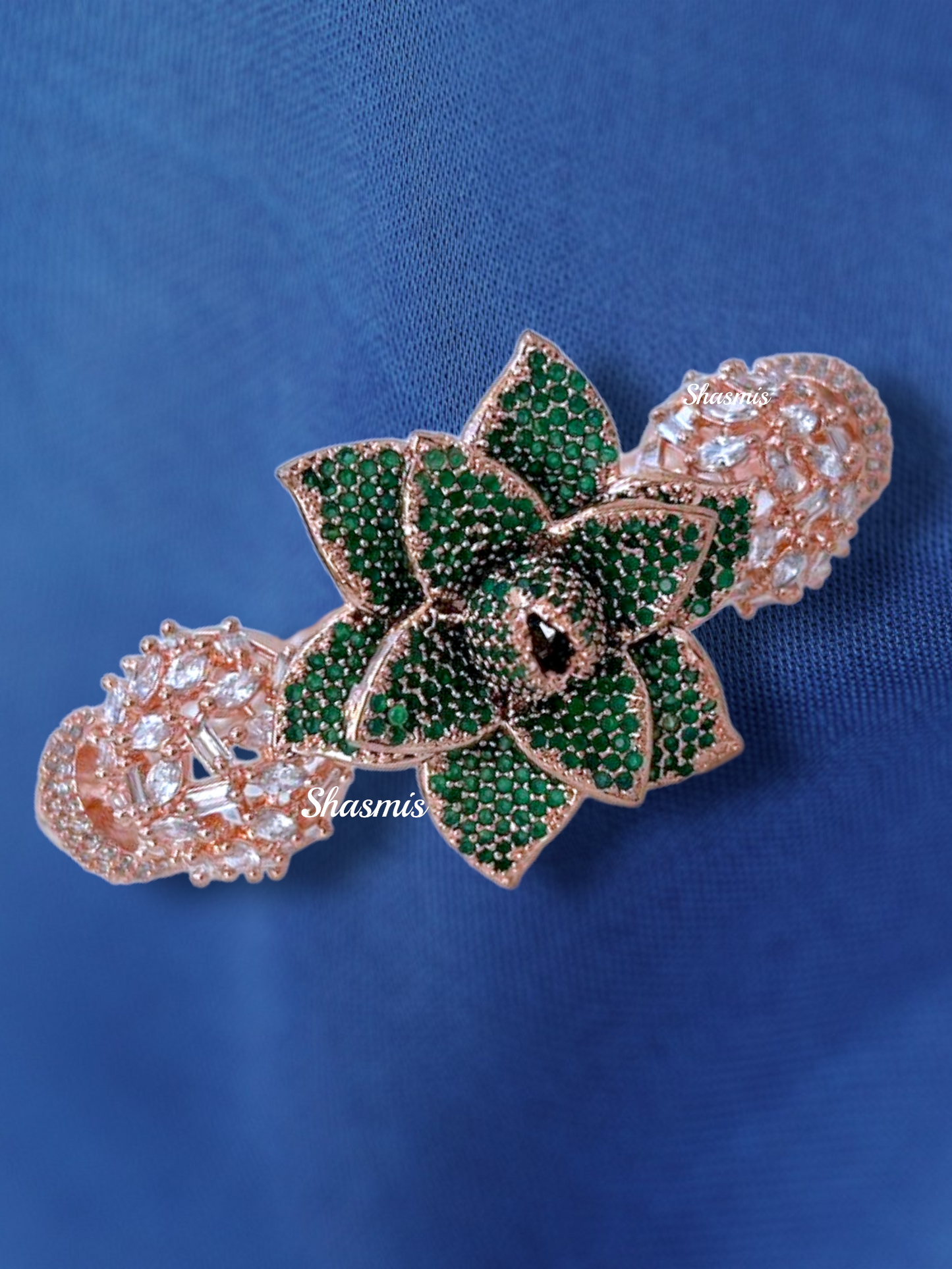 Green Stone American Diamond Bracelets