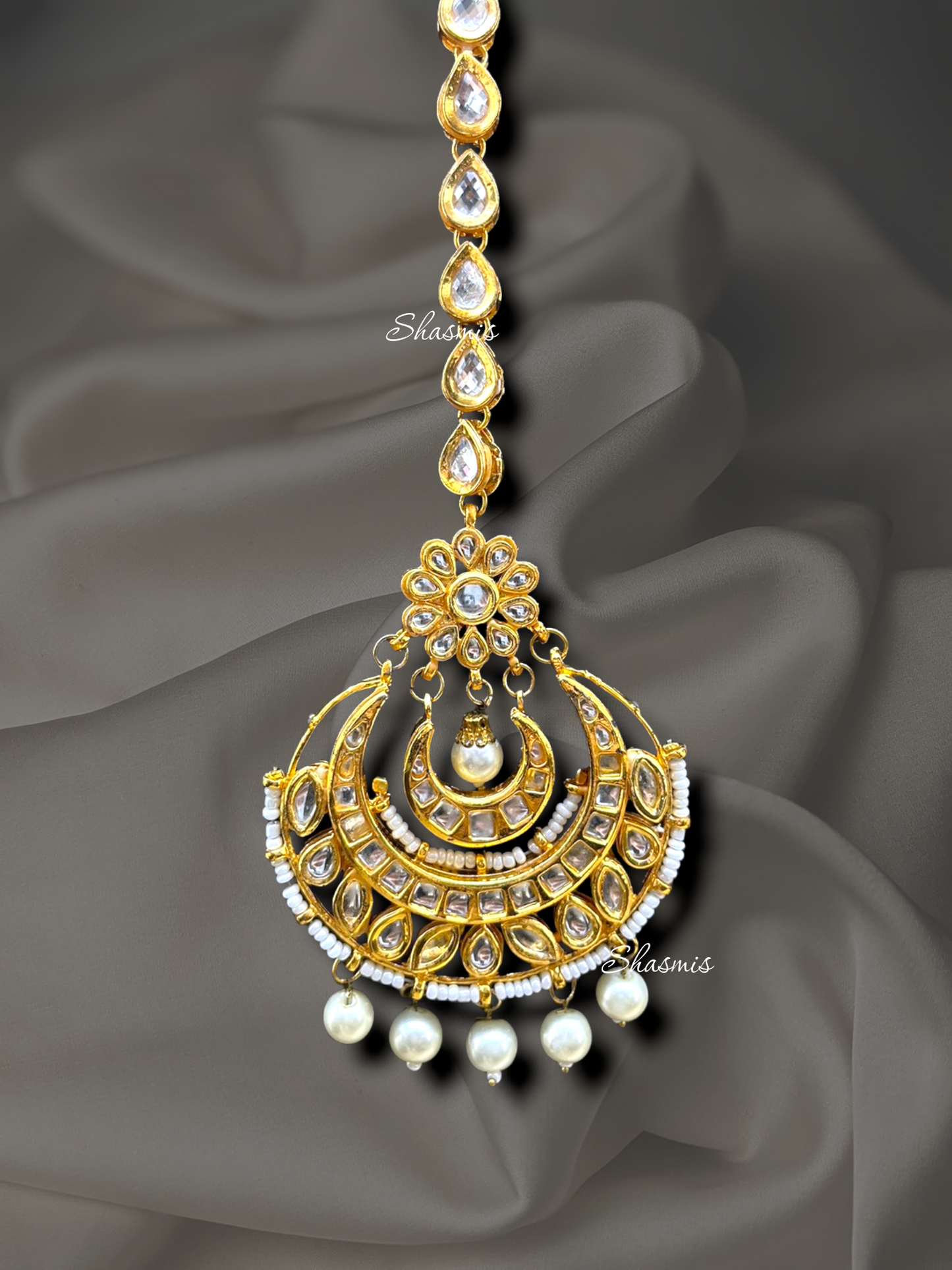 Kundan Necklace, Back Side Meenakari With Earrings And Mangtika