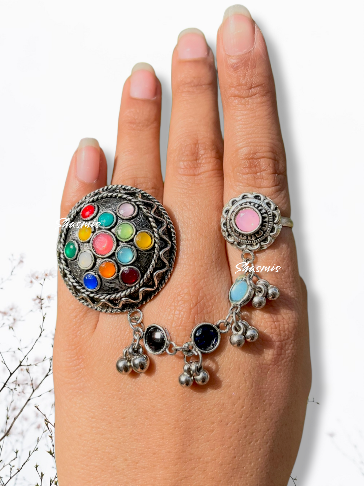 Afghani Multicolour Stones Ring