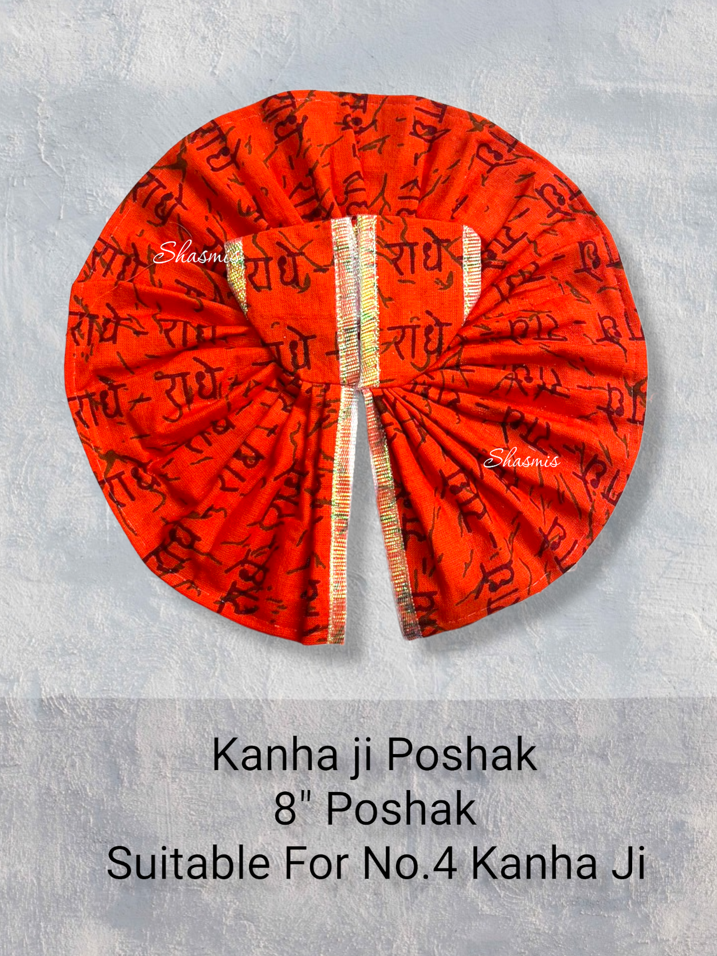 Orange Color Printed Kanha Ji Poshak