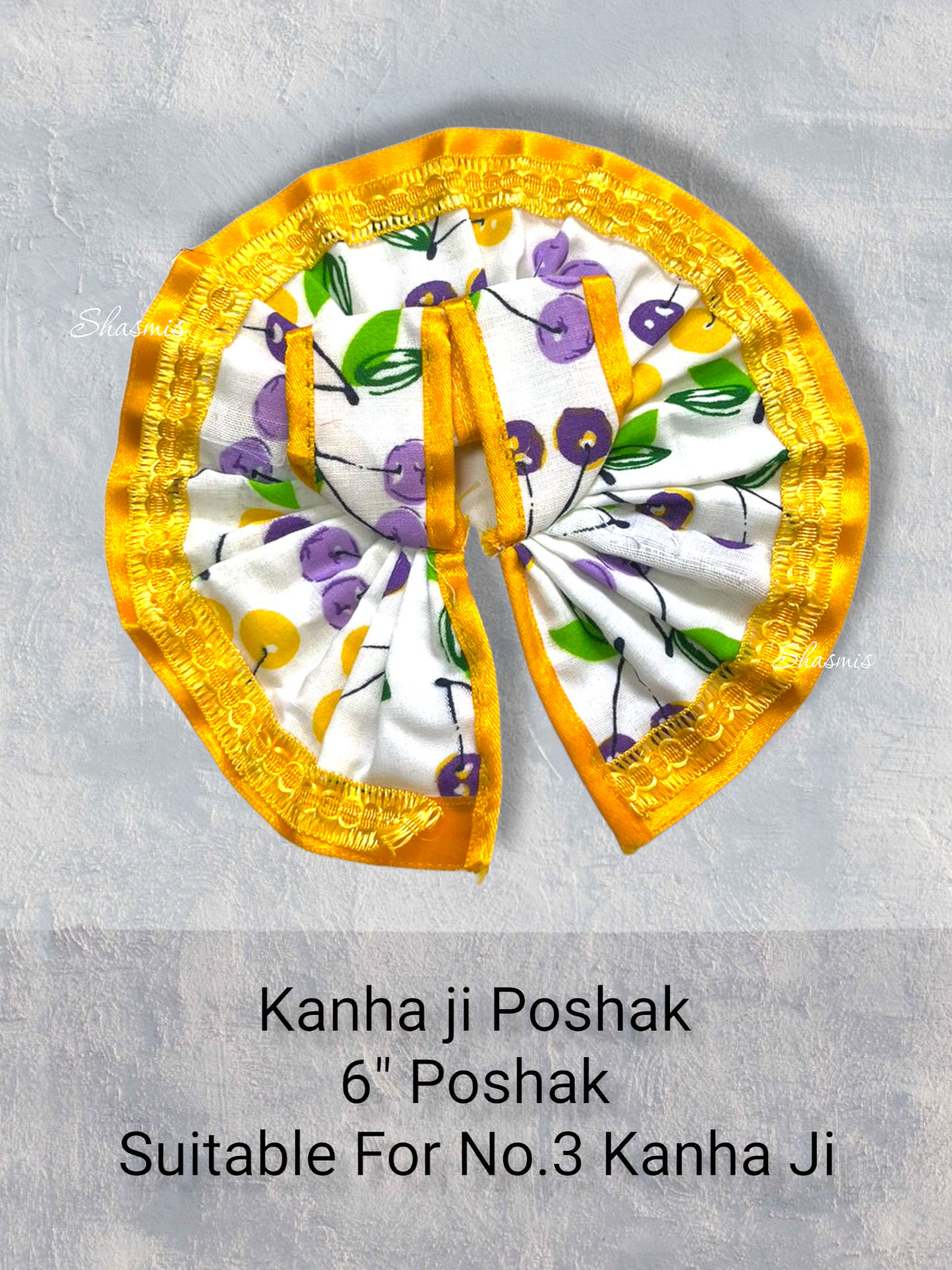 Yellow Color Cotton Printed Kanha Ji Poshak