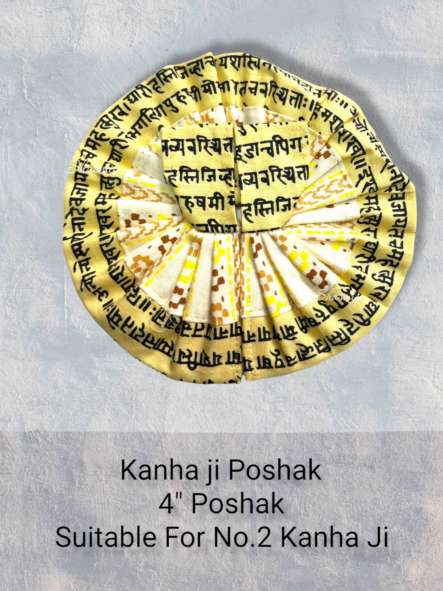Printed Design Cotton Fabric Kanha Ji Poshak