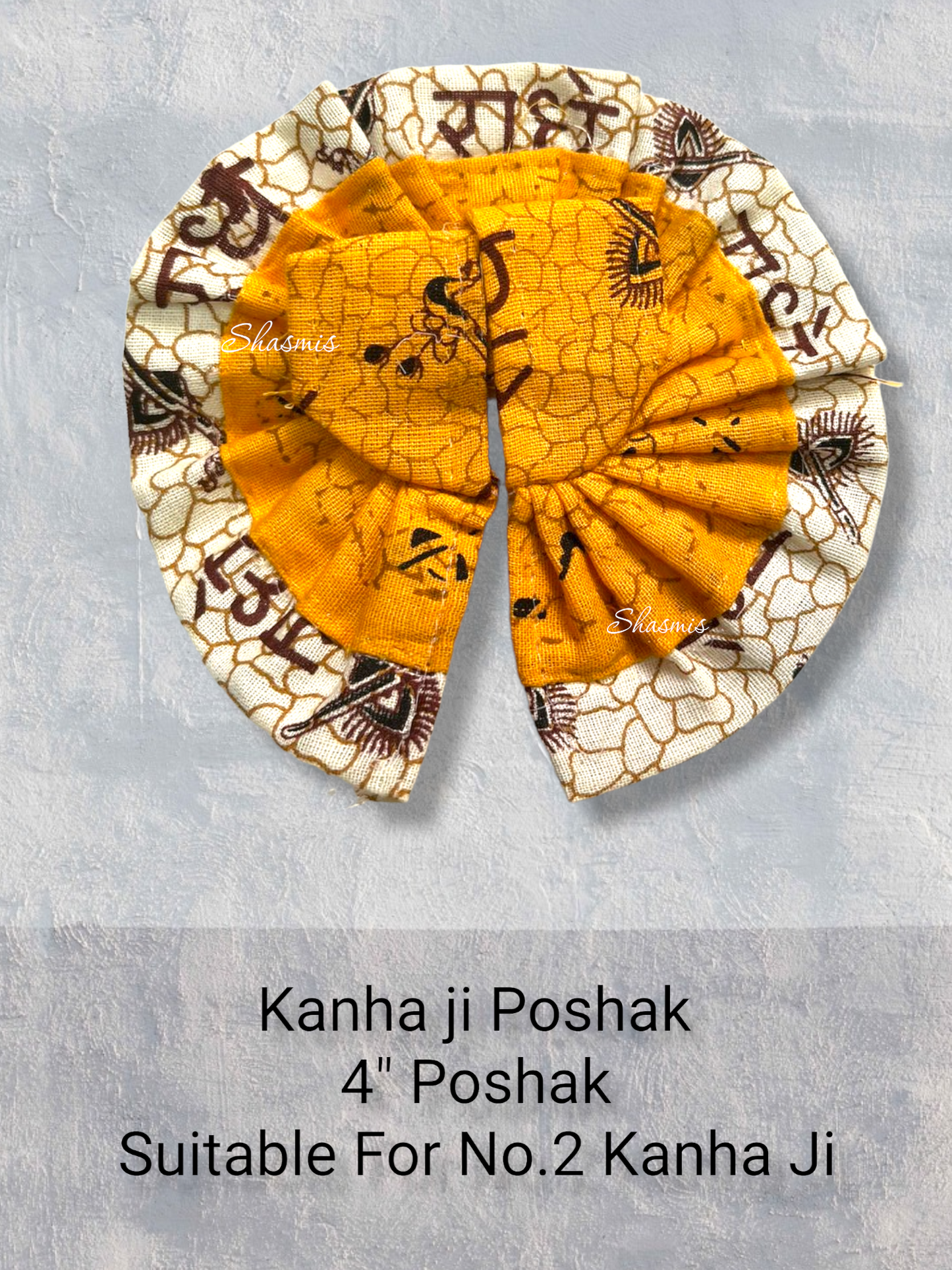 Yellow Color Printed Cotton Design Kanha Ji Poshak