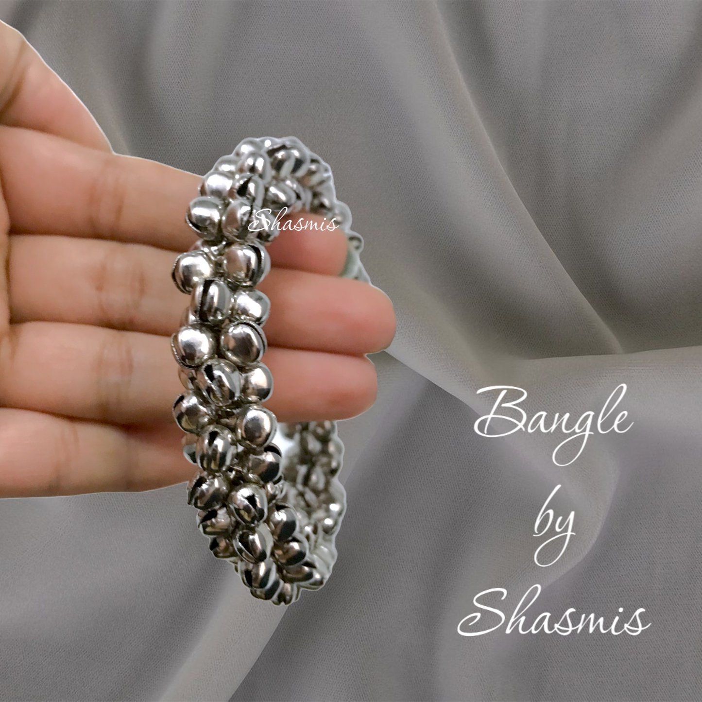 Silver Ghungroo Bangles