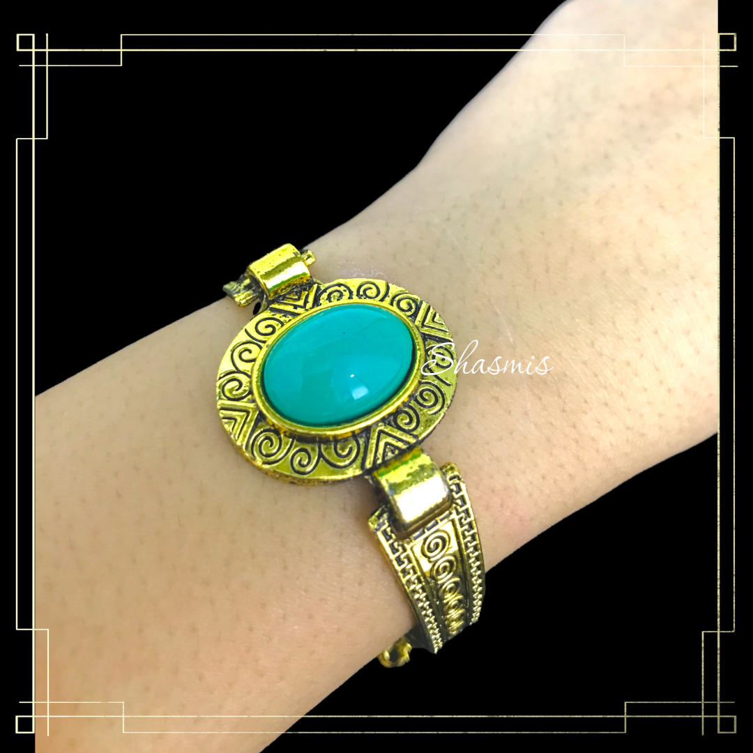 Turquoise Gold Bracelets