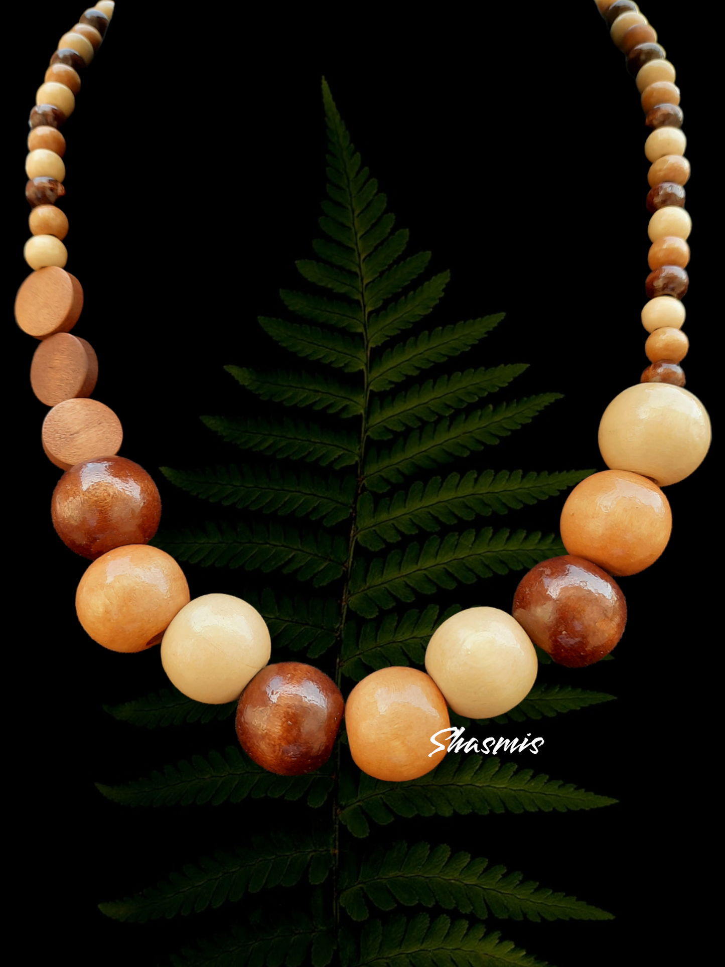 Wooden Balls Boho Necklace