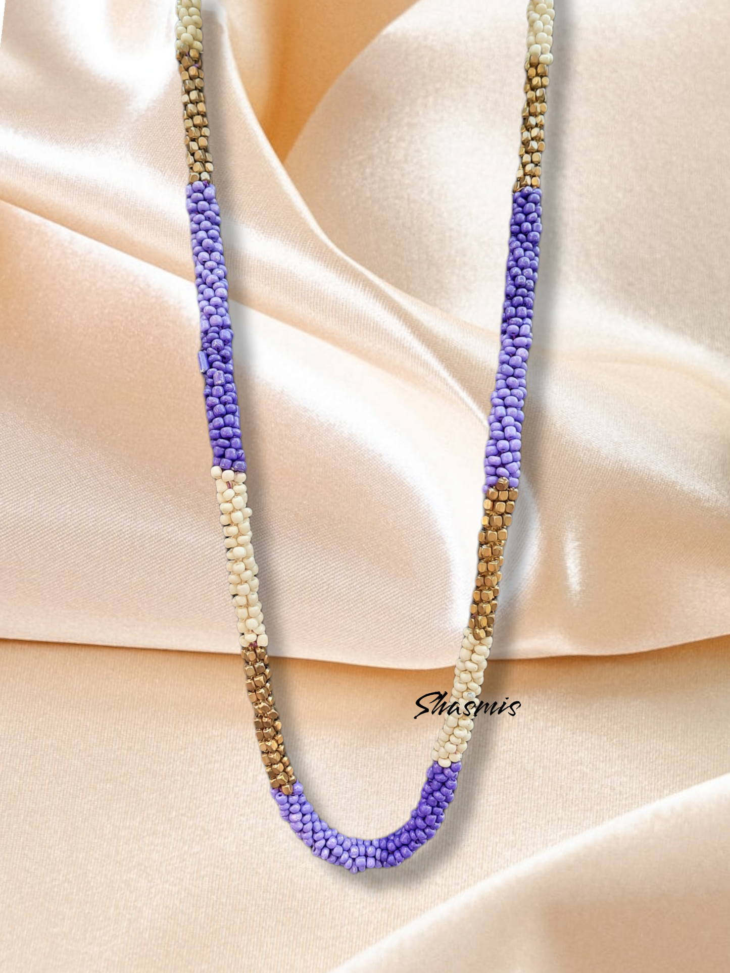 Long Wooden Beads Necklace