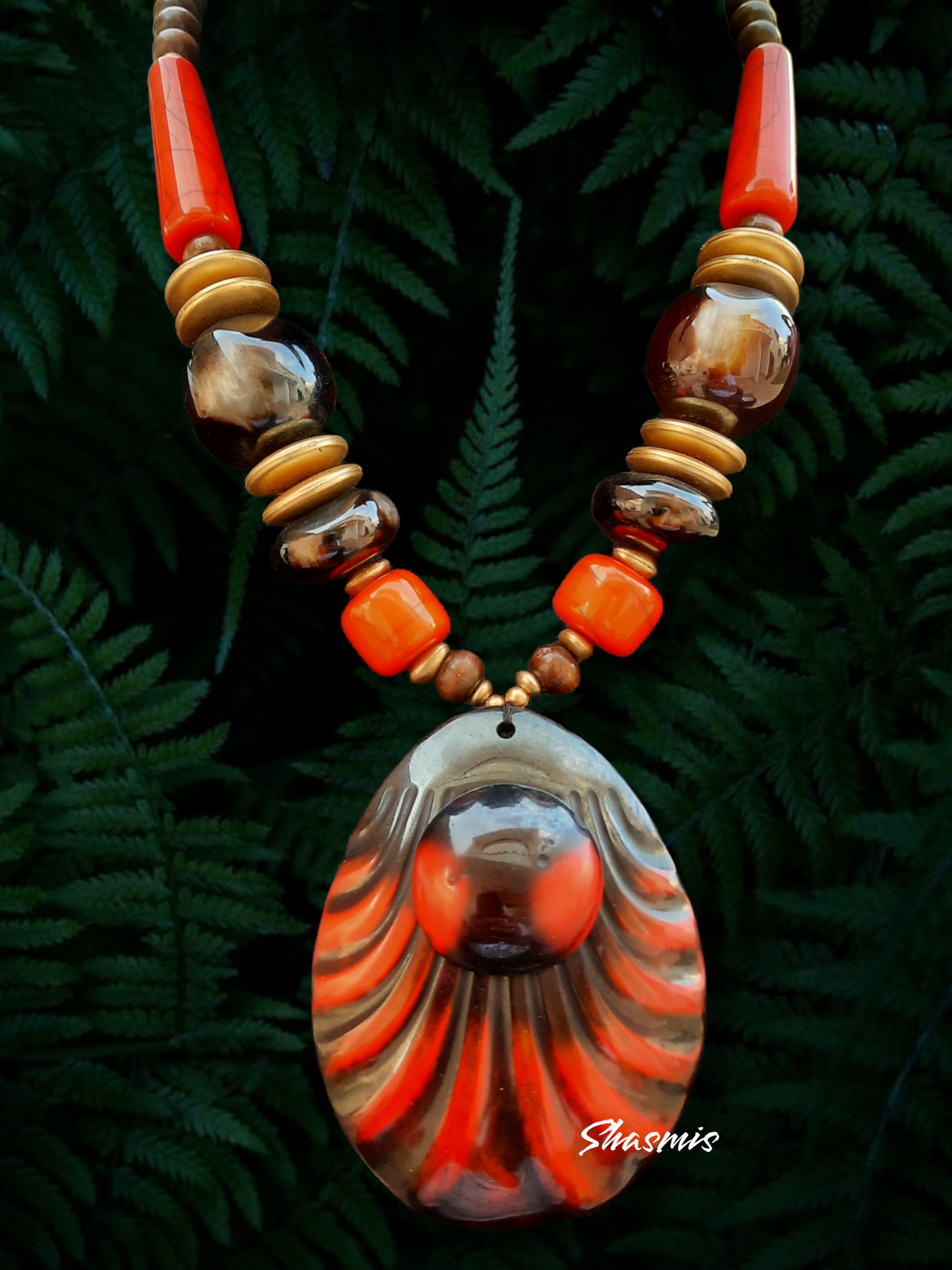Orange Stones Necklace