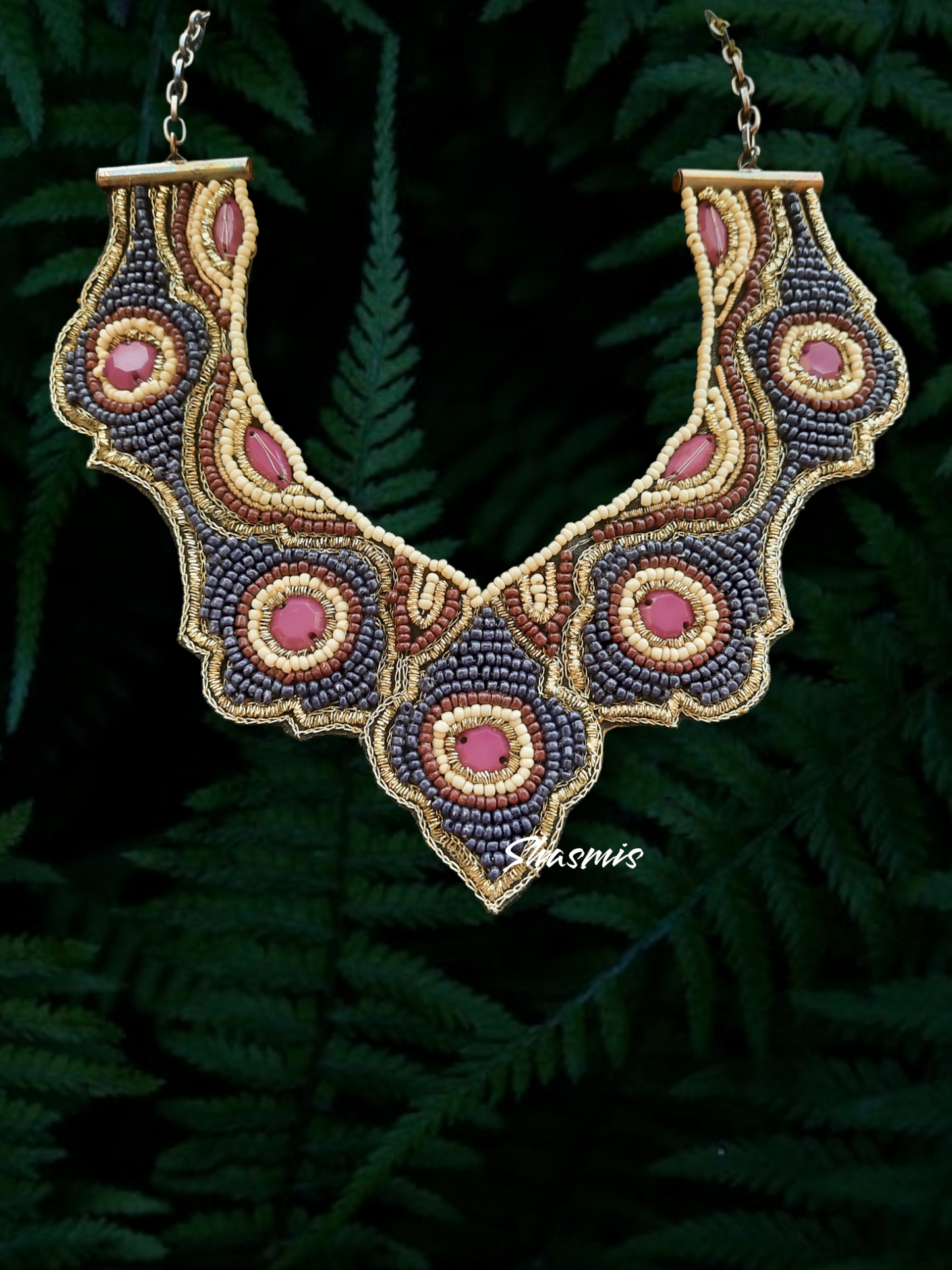 Small Beads Statement Necklace