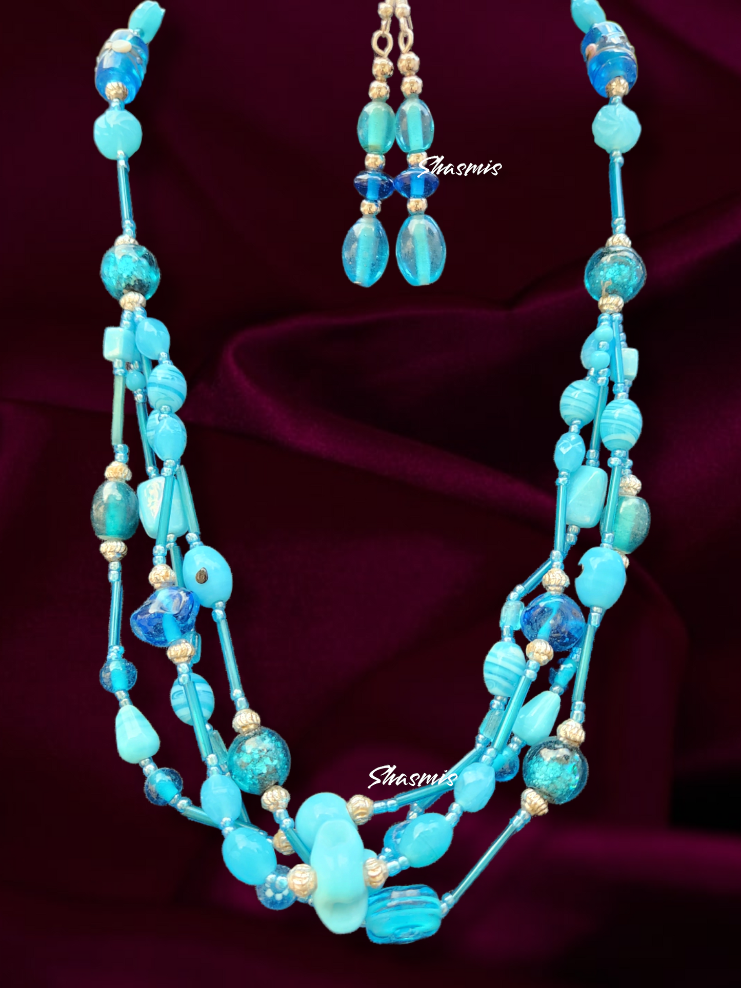 Long Layer Strand Boho Necklace