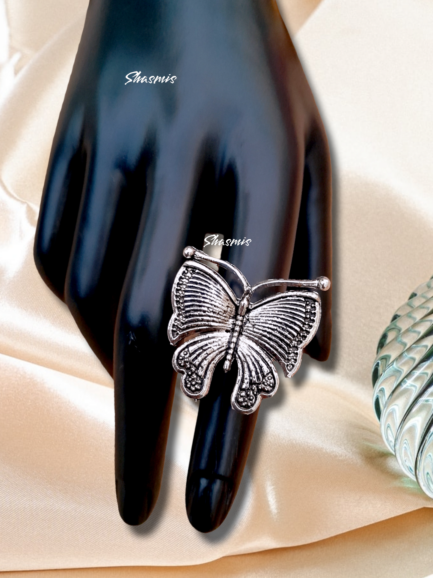 Silver Butterfly Ring