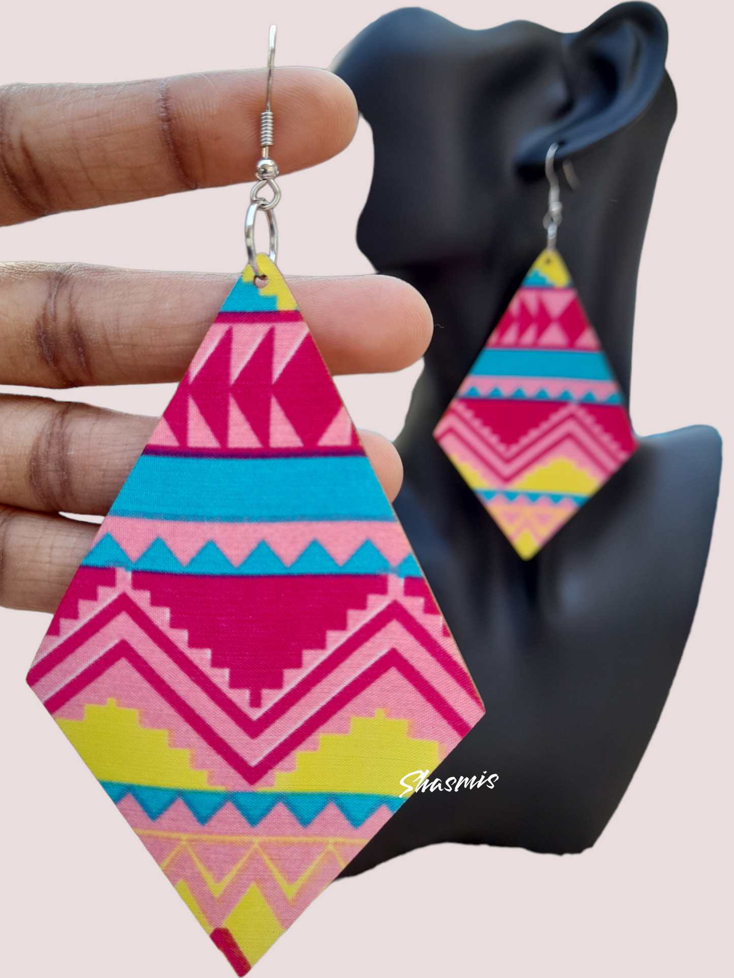 Colorful Wooden Unfinished Earrings