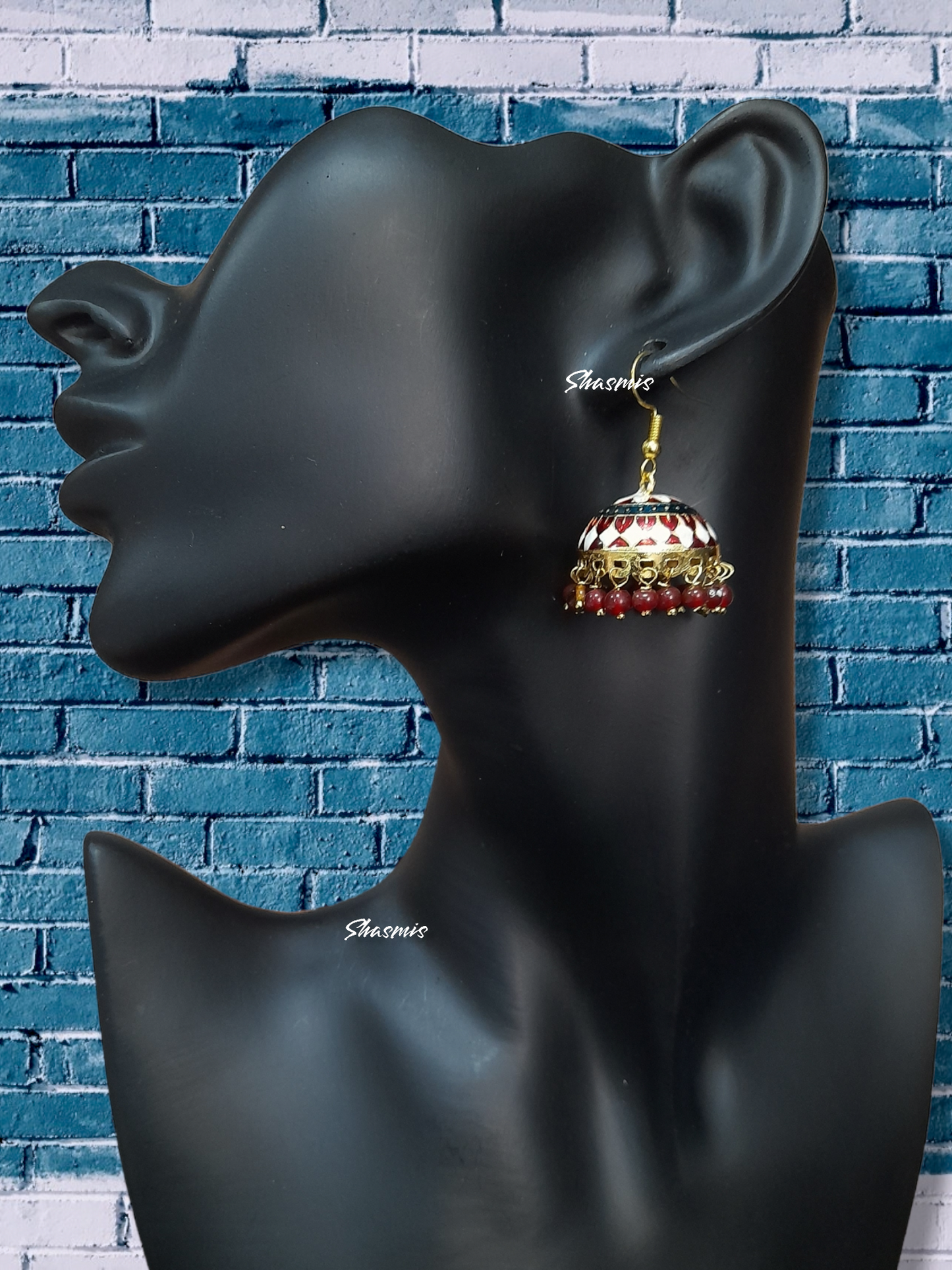 Meenakari Jhumka Earrings