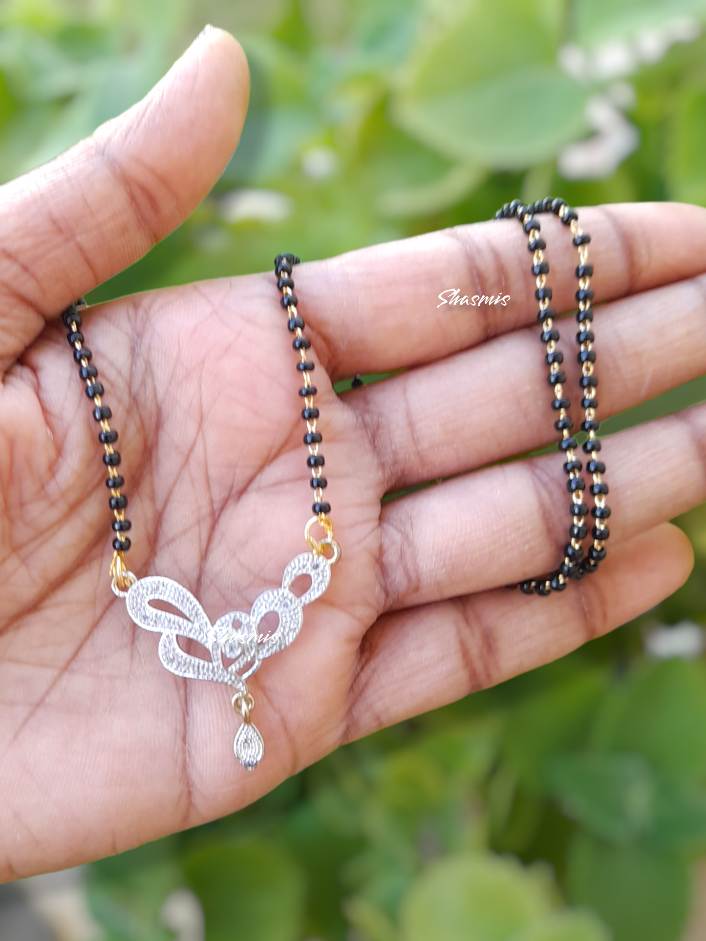 Diamond Pendant Long Mangalsutra