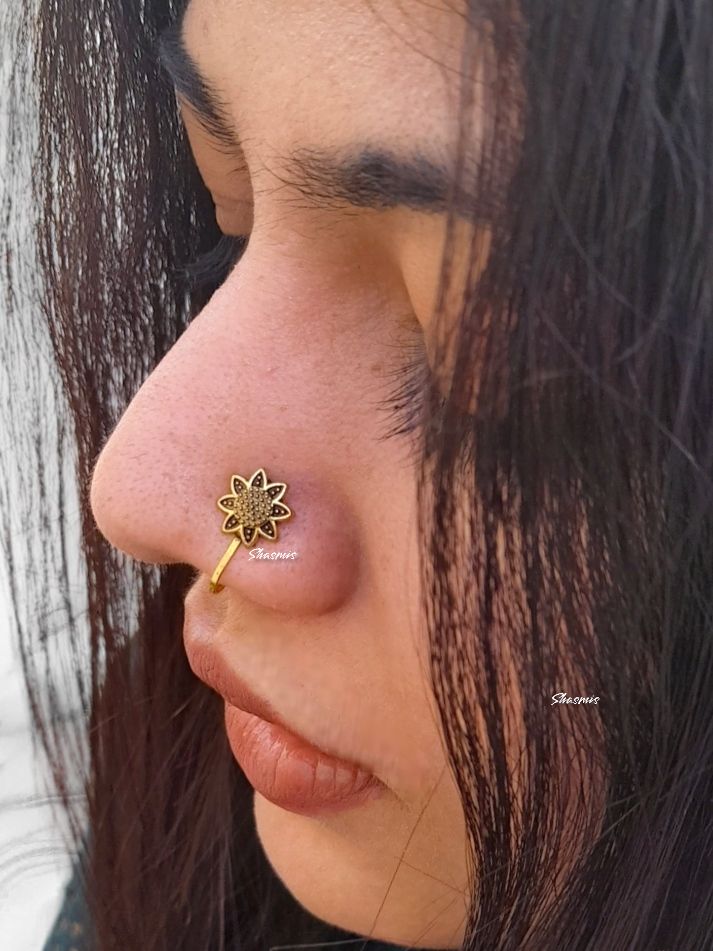 Sunflower Design Nosepin