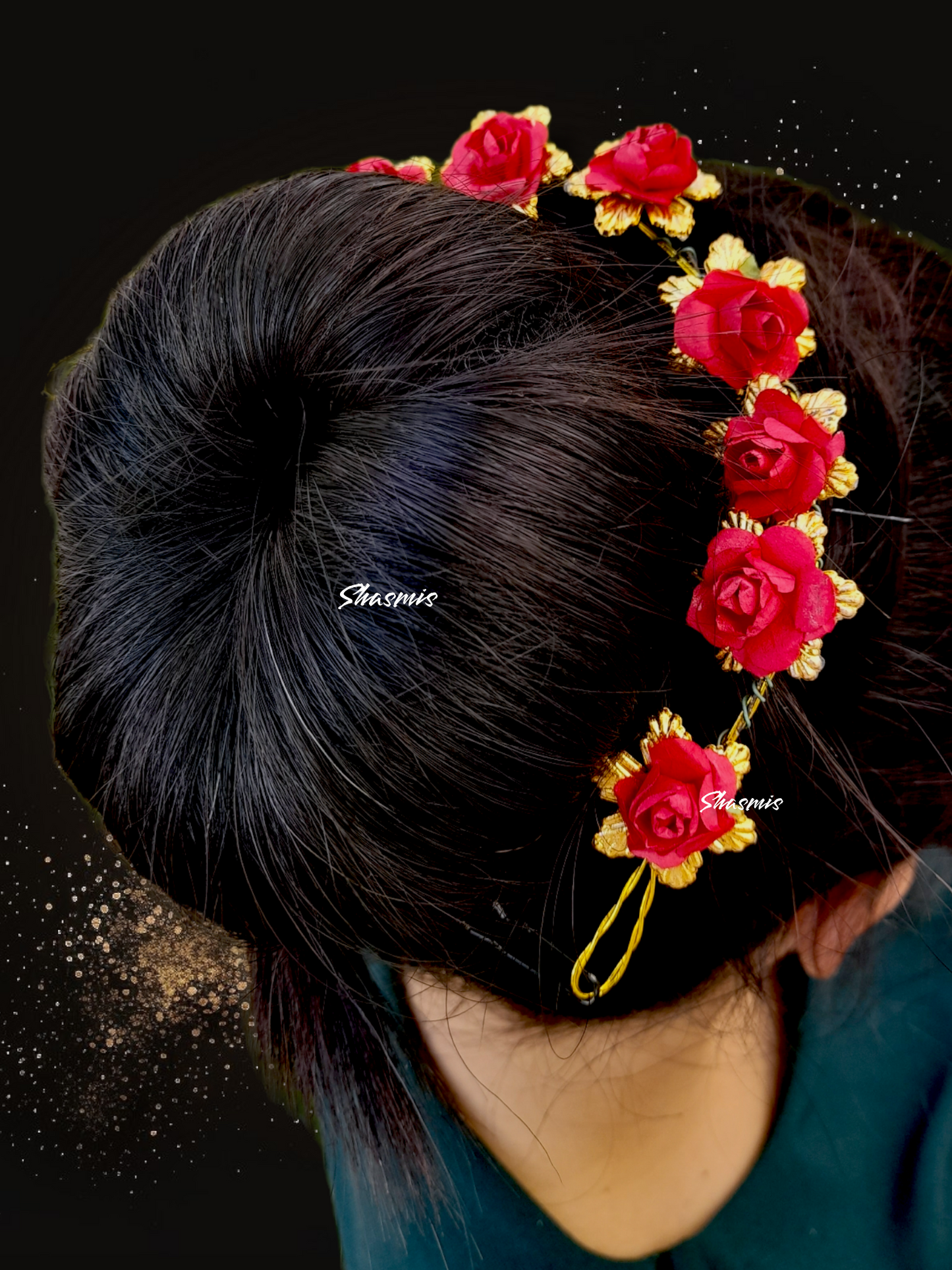 Artificial Rose Hair Pin