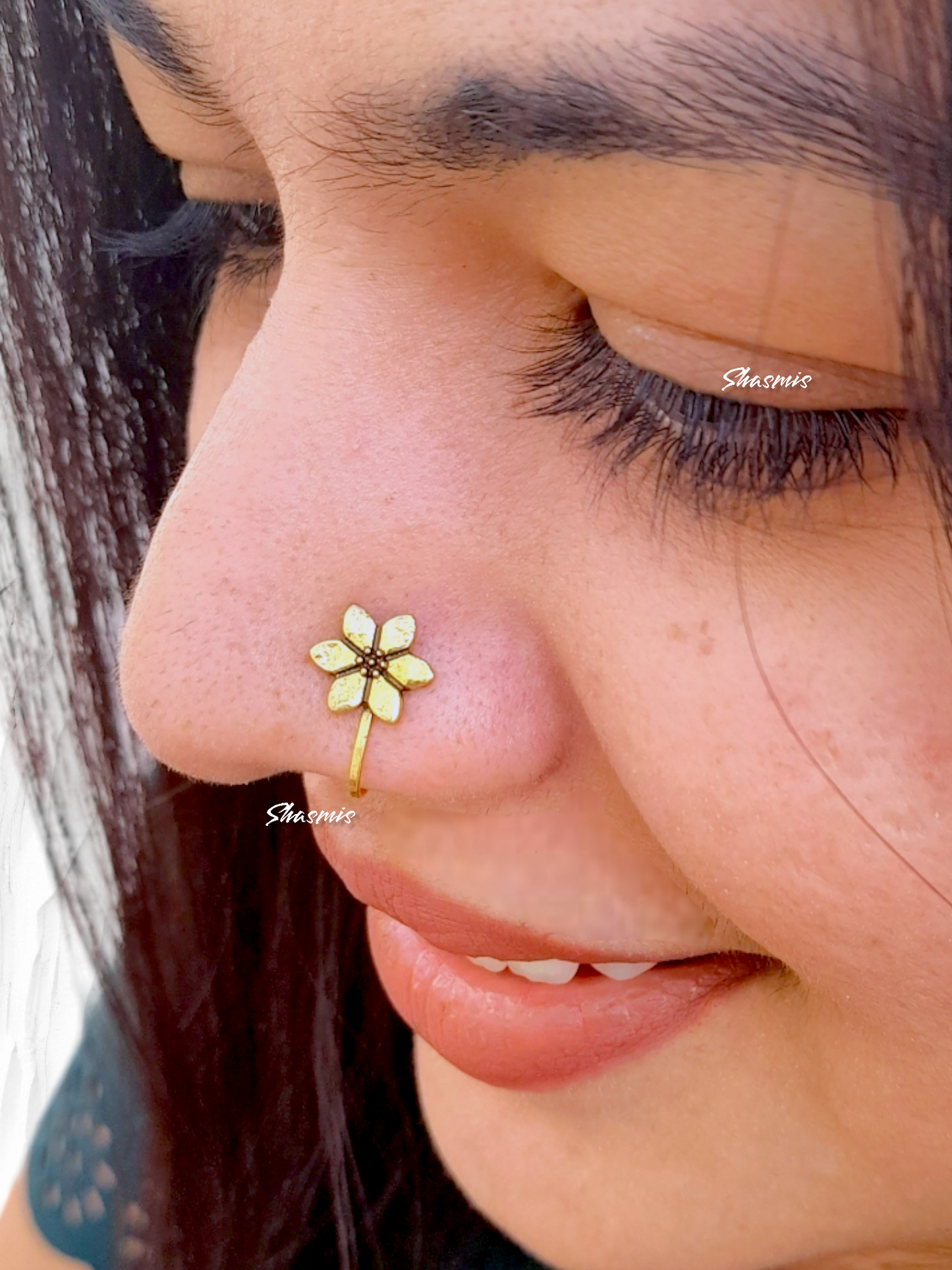 Golden Flower Nosepin