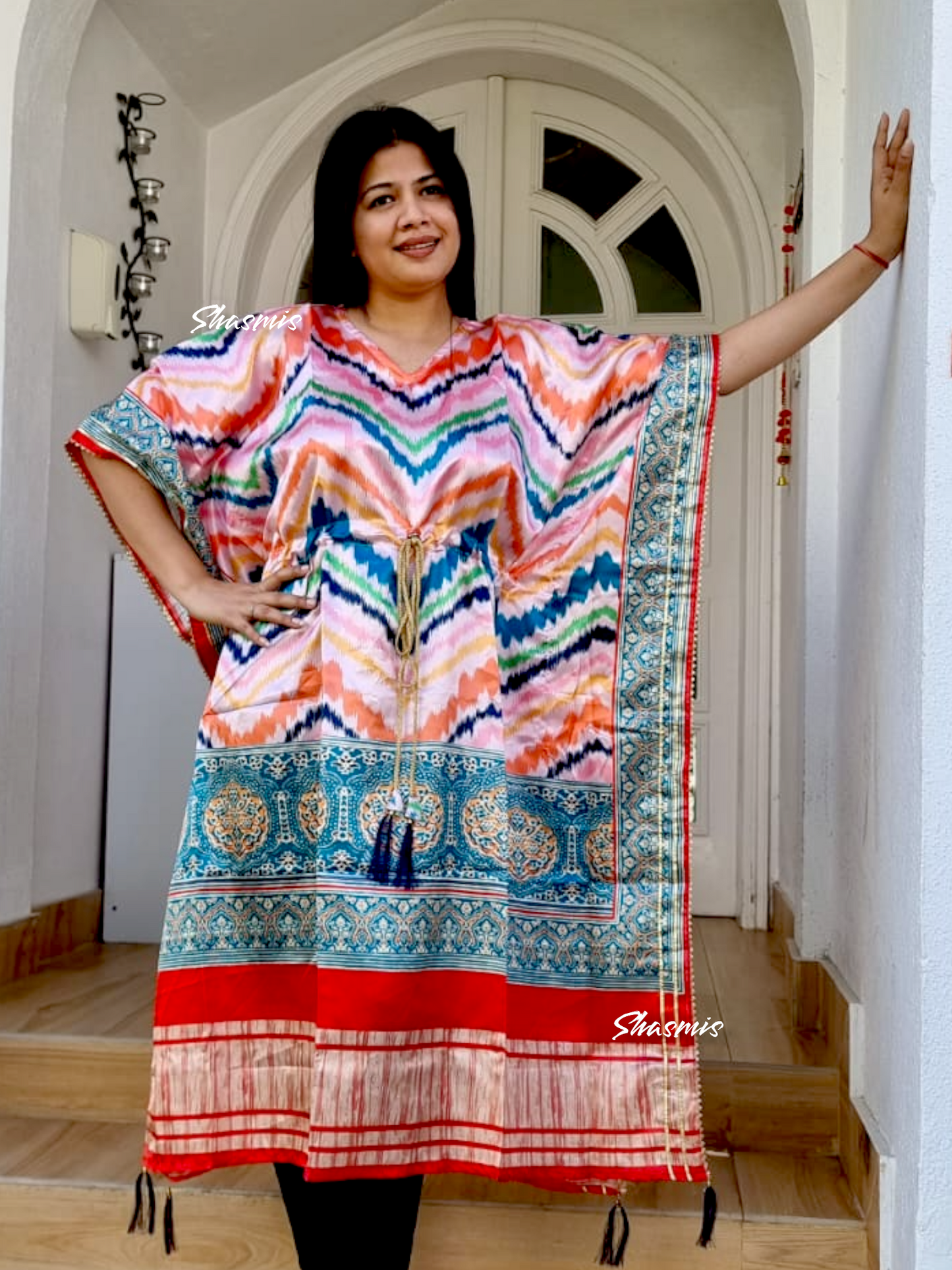 Colourful Printed Kaftan