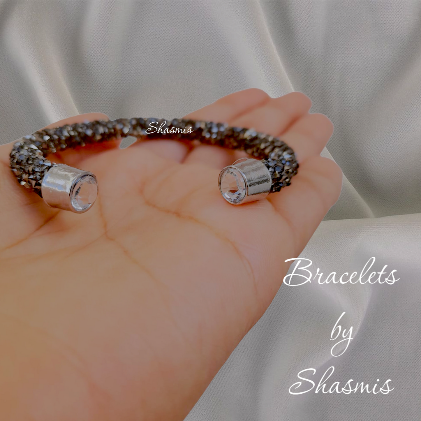 Black Crystal Bracelets