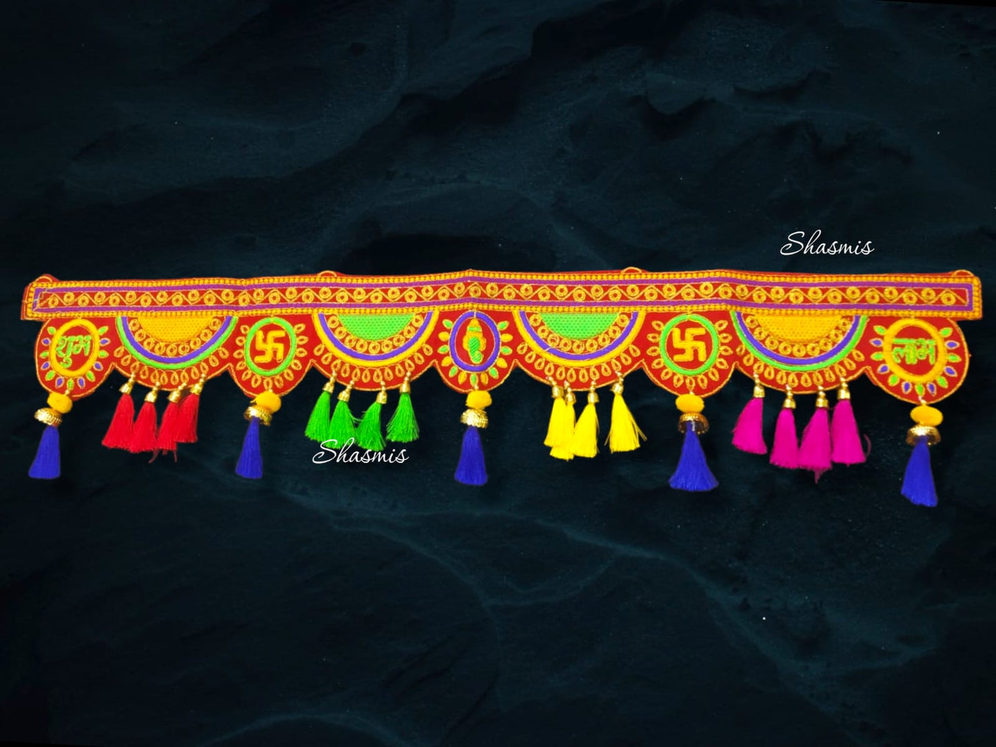 Multicolor Toran With Hand Embroidery Work