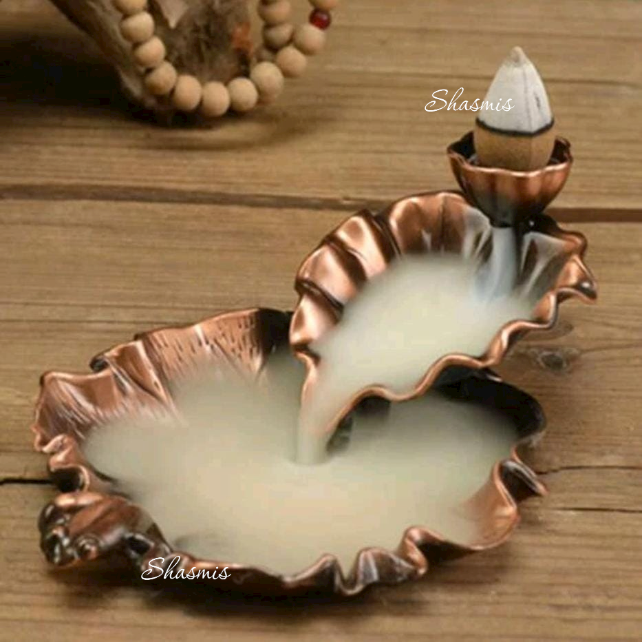 Back Flow Incense Holder, Includes 10 backflow incense