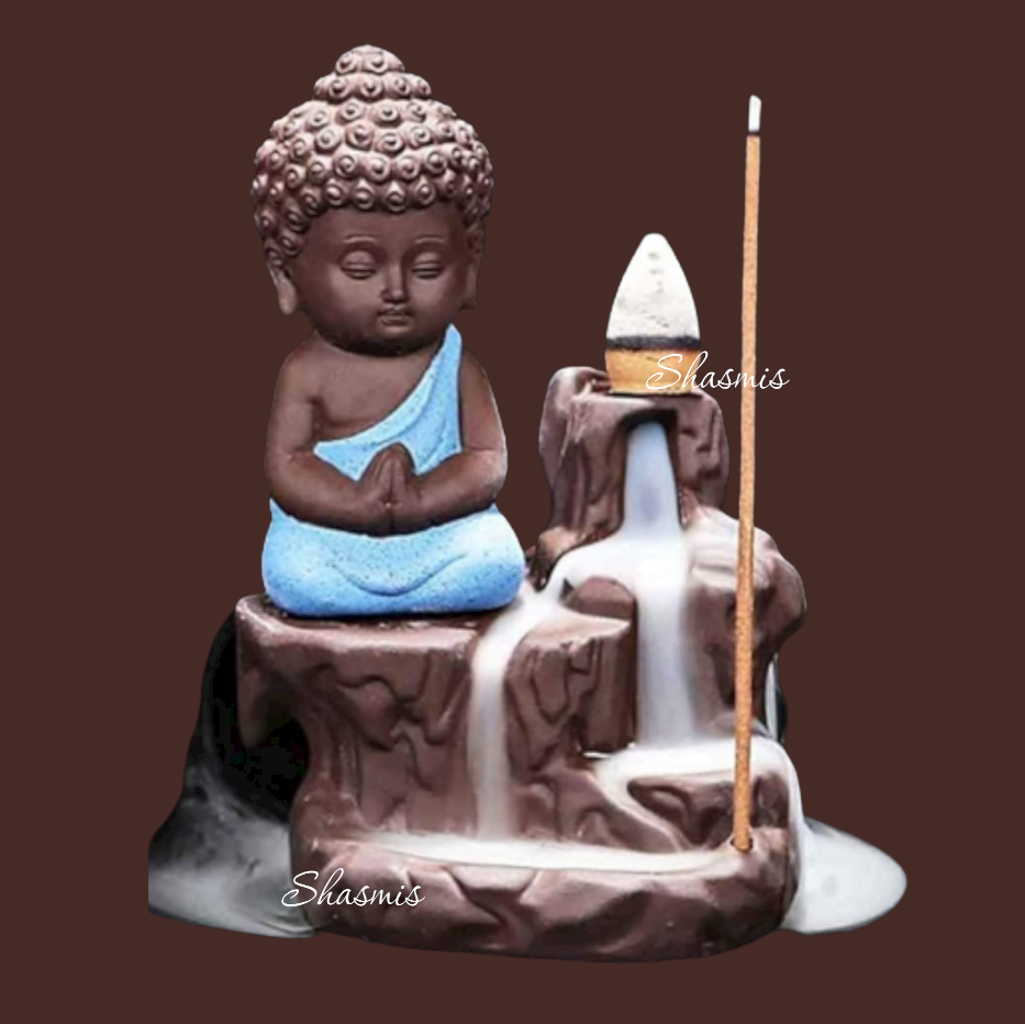Buddha Smoke Fountain, Includes 10 Backflow incense