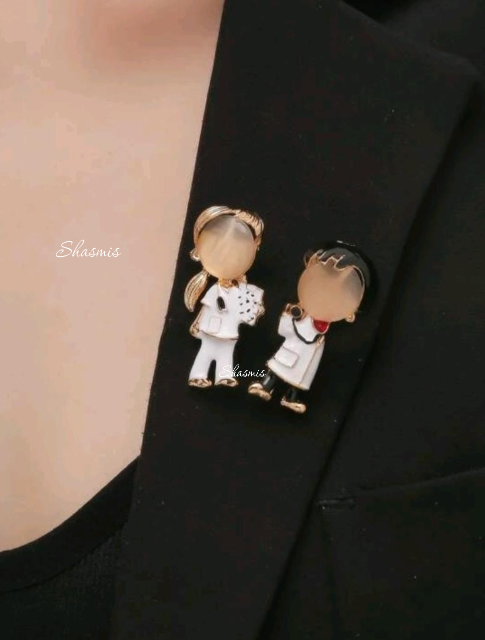 Doctor Brooch, Pair