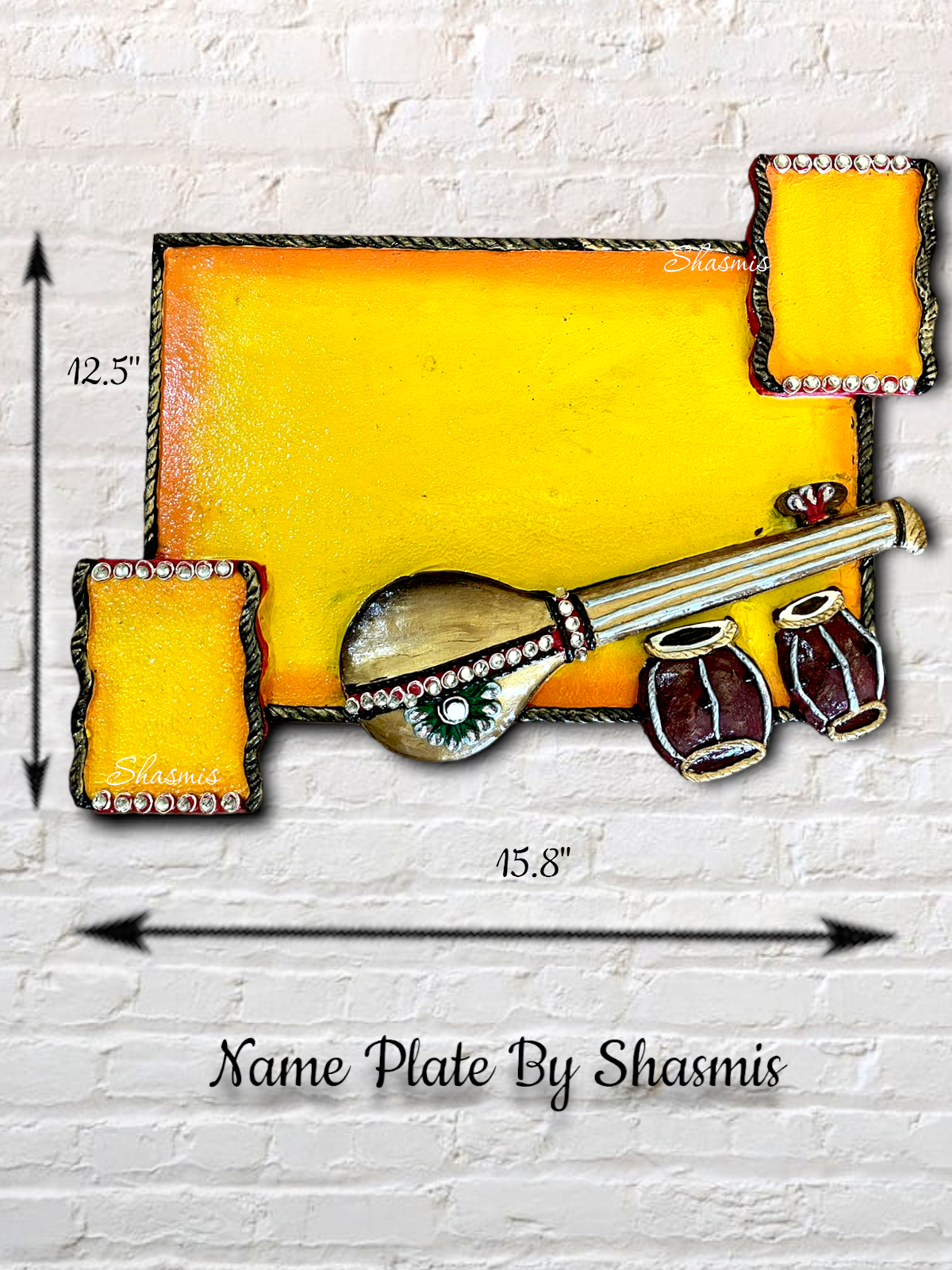 Instrument Design Wooden Nameplate