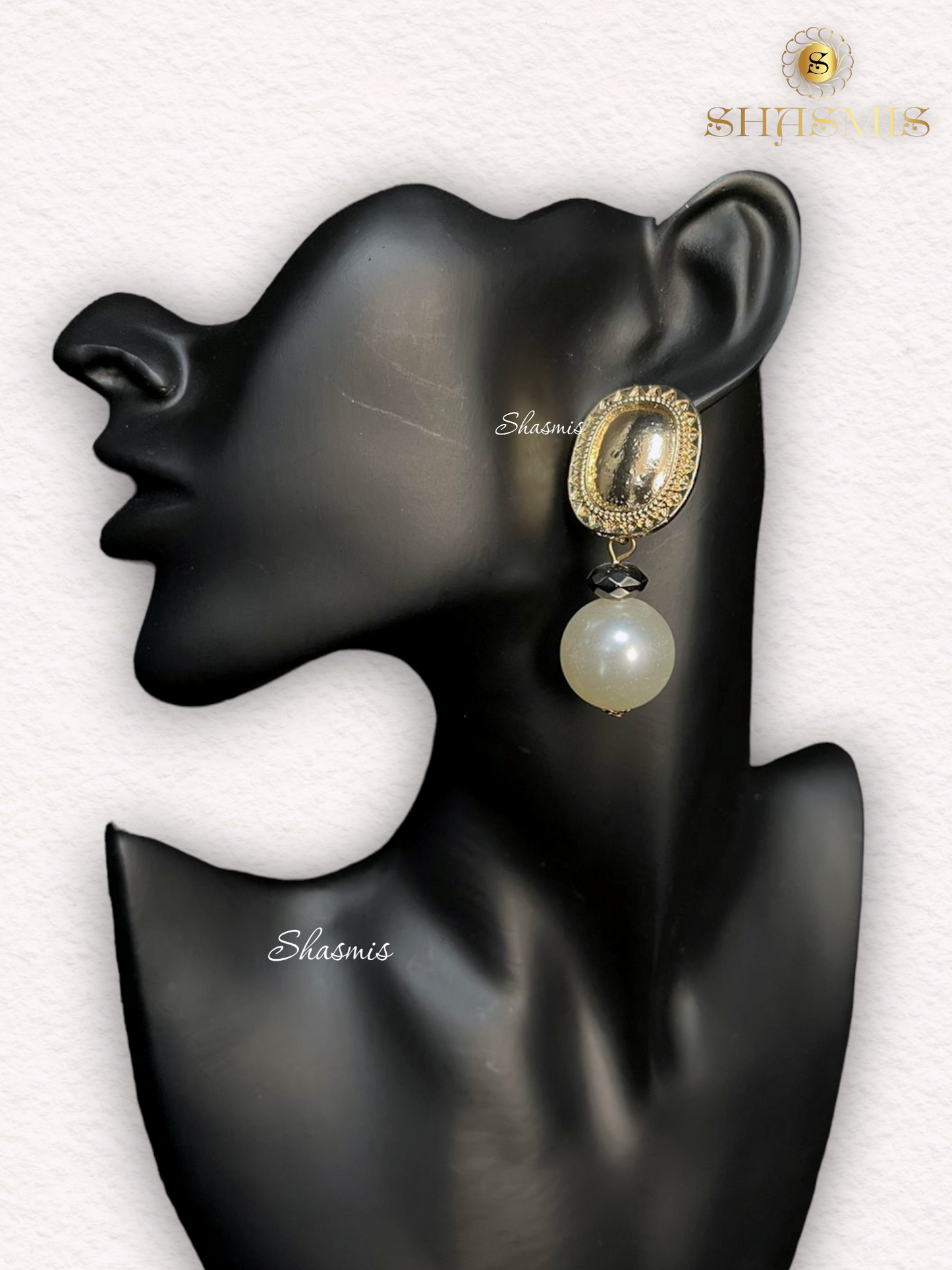 Golden Long Pearl Trendy Earrings