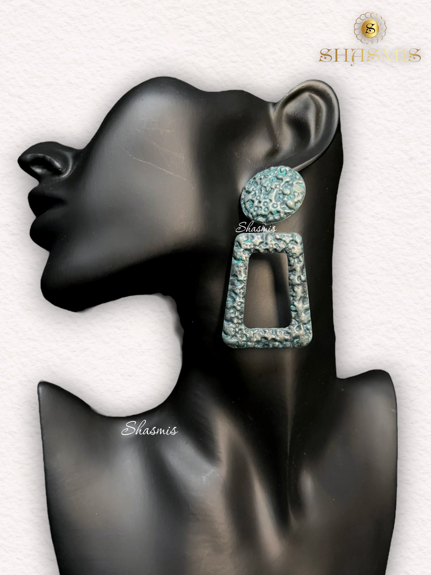 Blue Color Long Drop Earrings