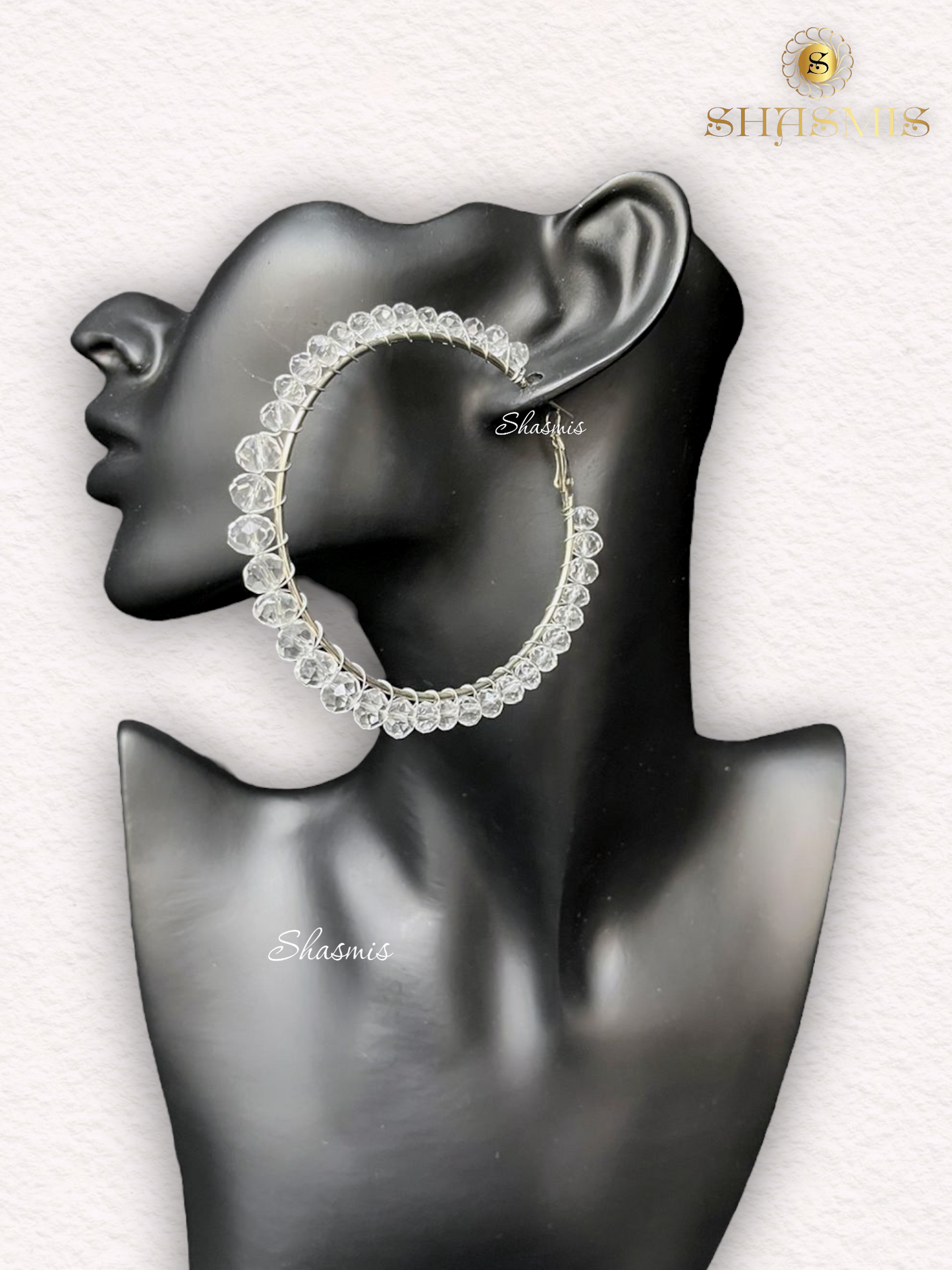 White Color Pearls humongous Earrings