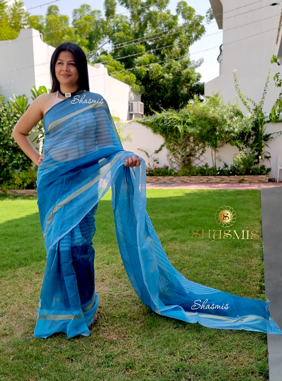 Linen Fabric Cotton Saree