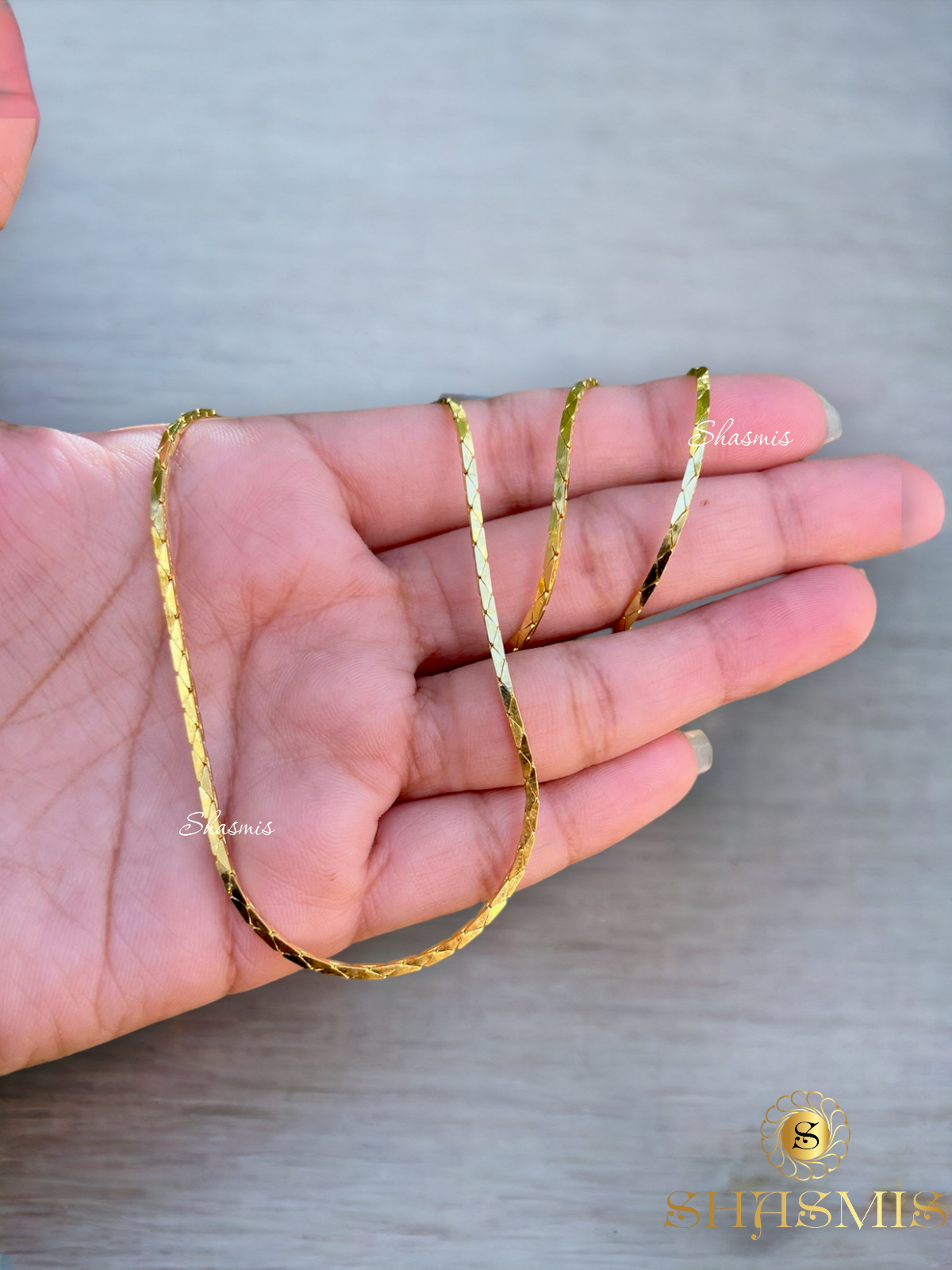Shiny Golden Long Chain
