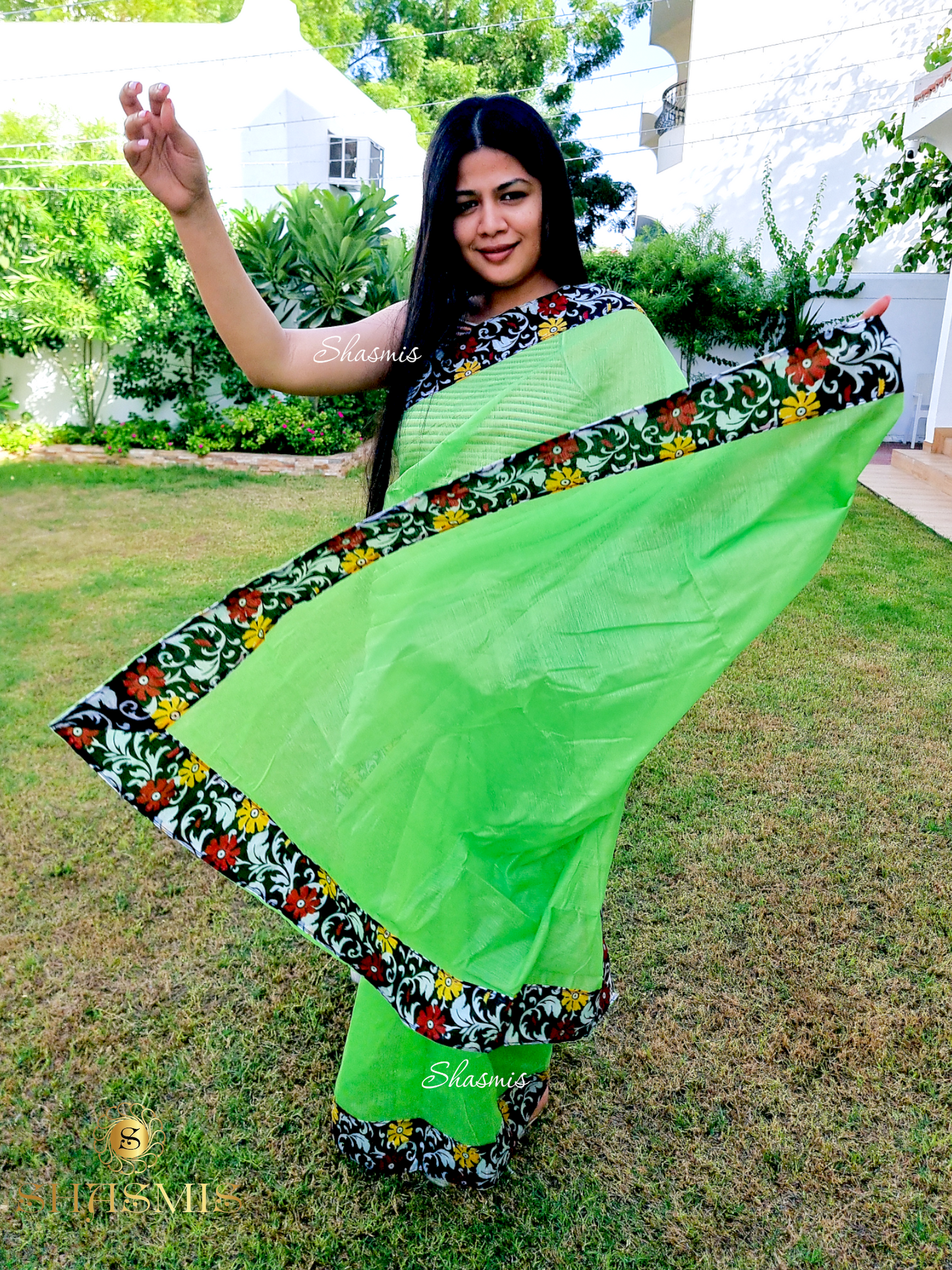 Cotton Saree With Gorgeous Contrast Lace Border