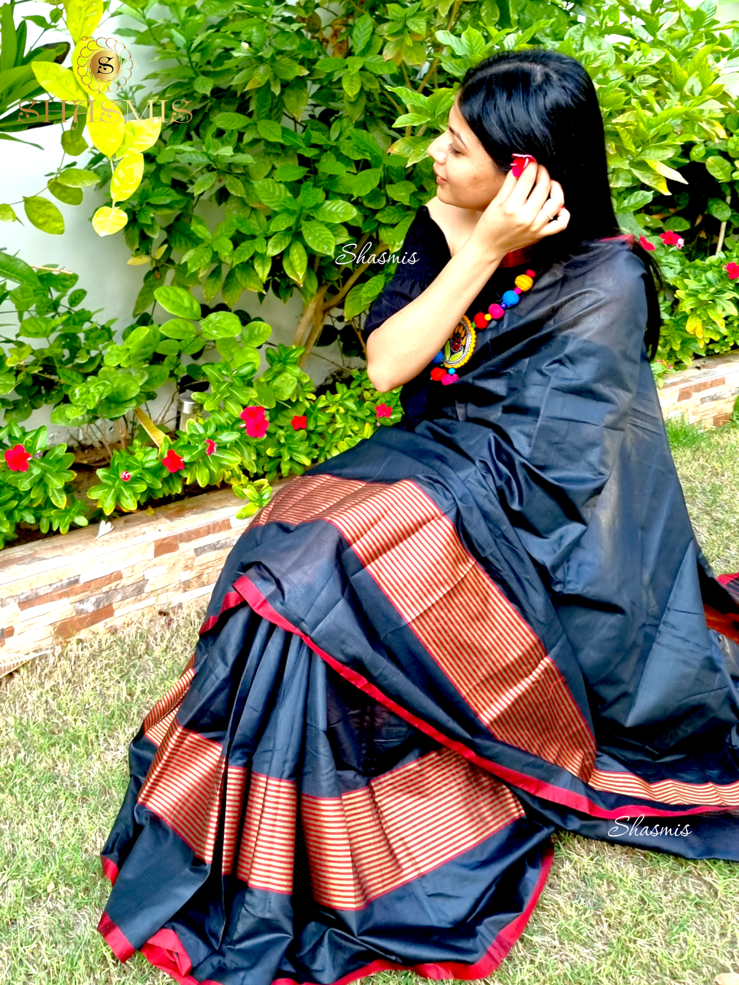 Black Color Silk Saree