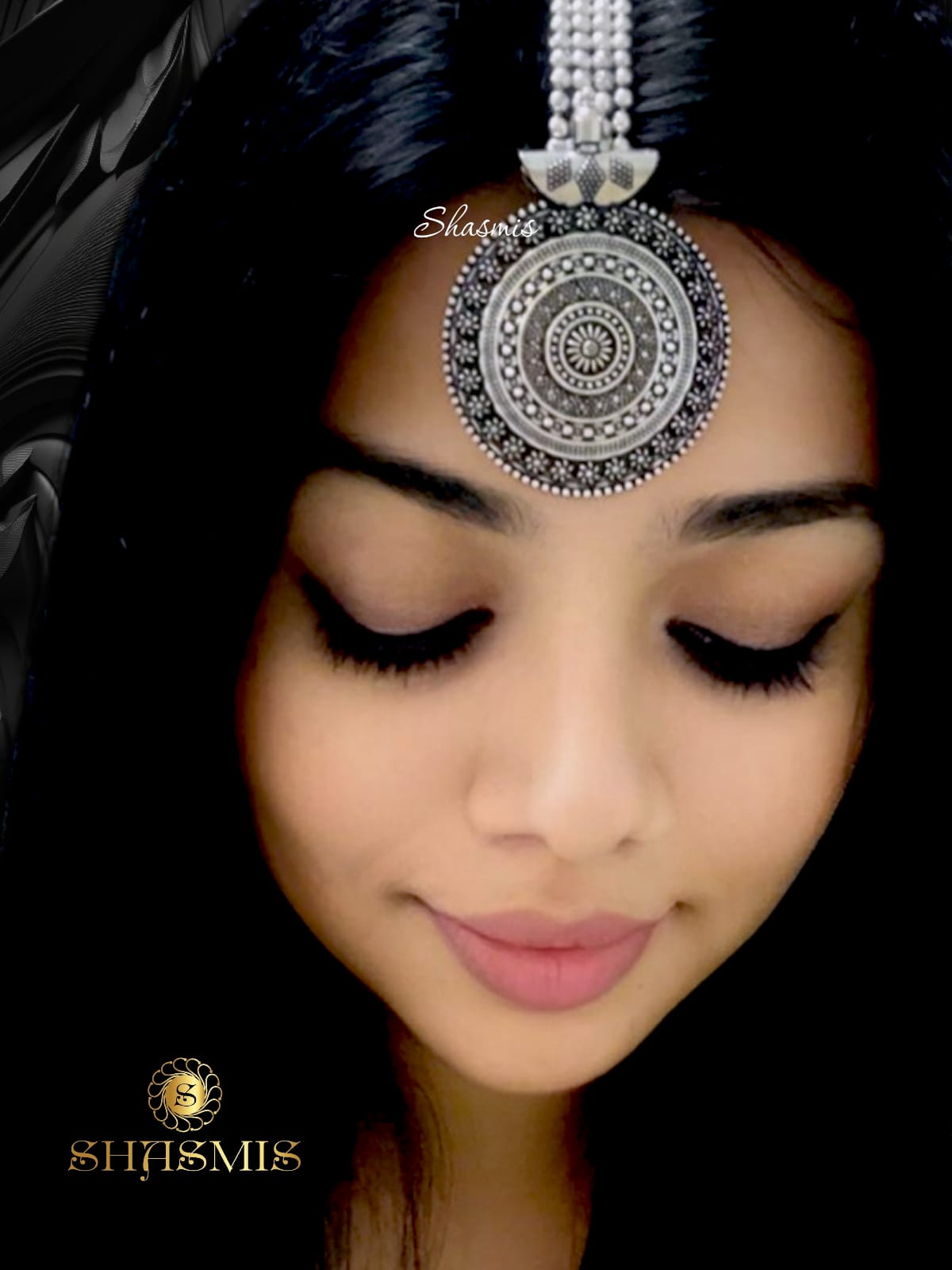 Silver Oxidised Trendy Mangtika