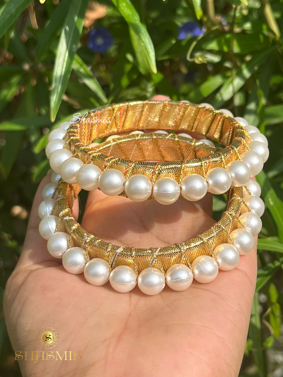 Pearls Bangles, Pair