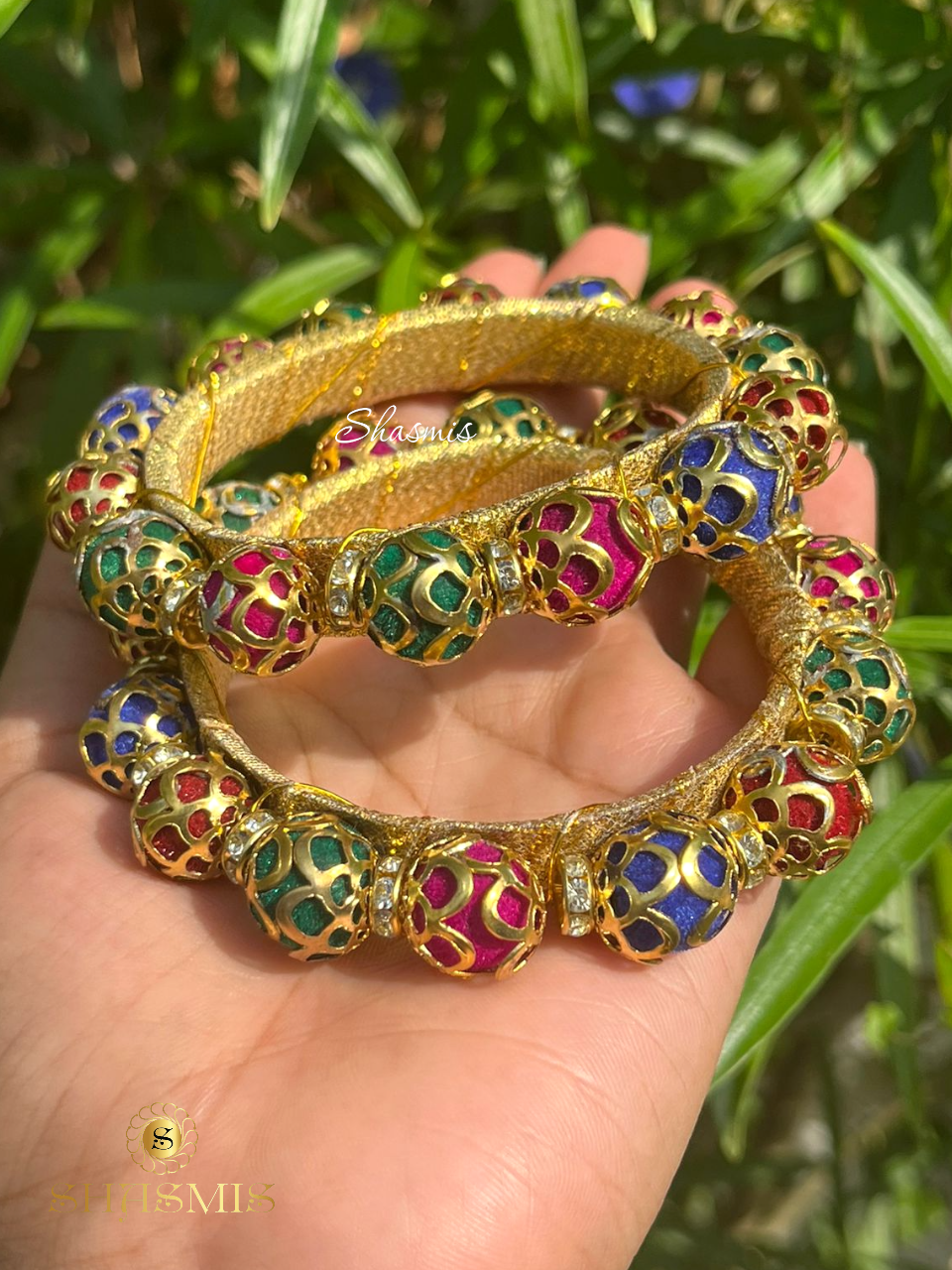 Beads Bangles, Pair