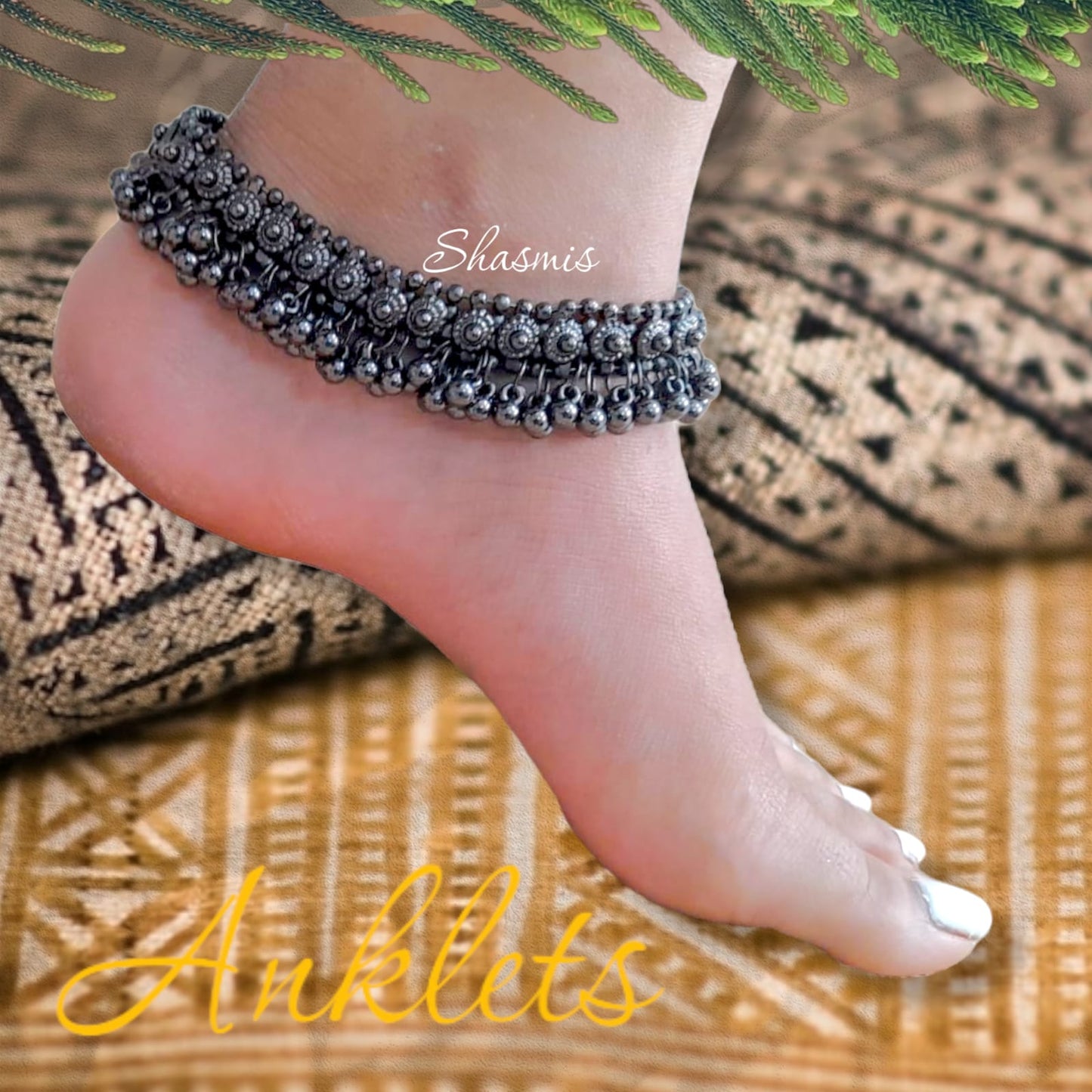 Silver Tonned anklet