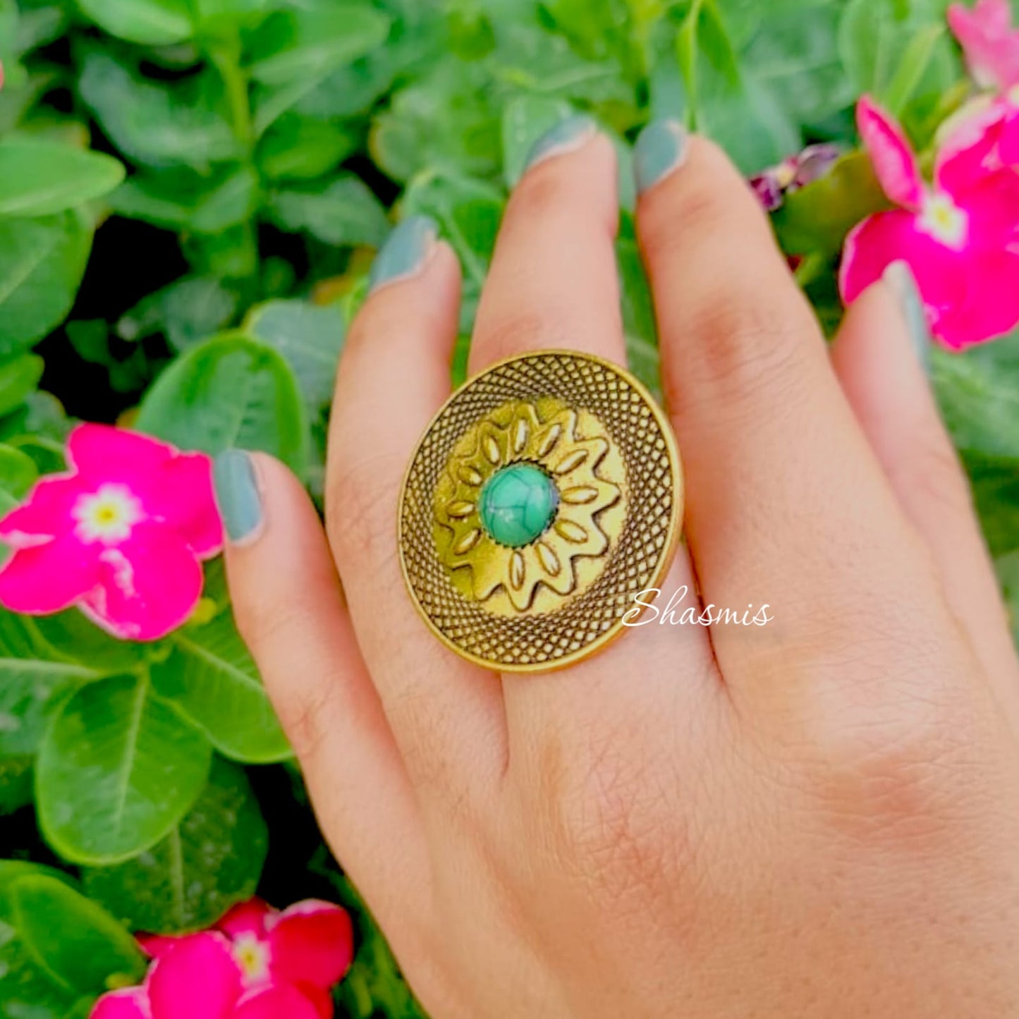Sea Blue Pearl Ring
