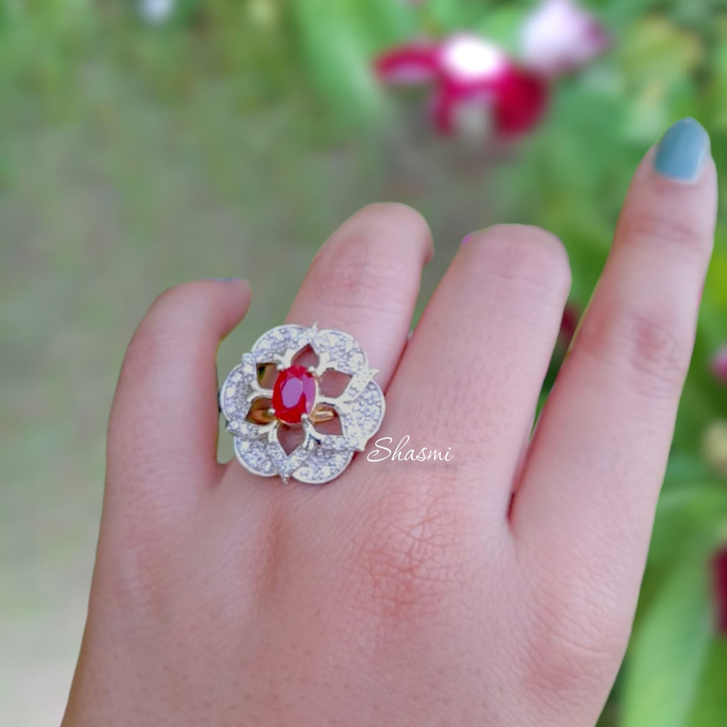 Ruby-Diamond Ring